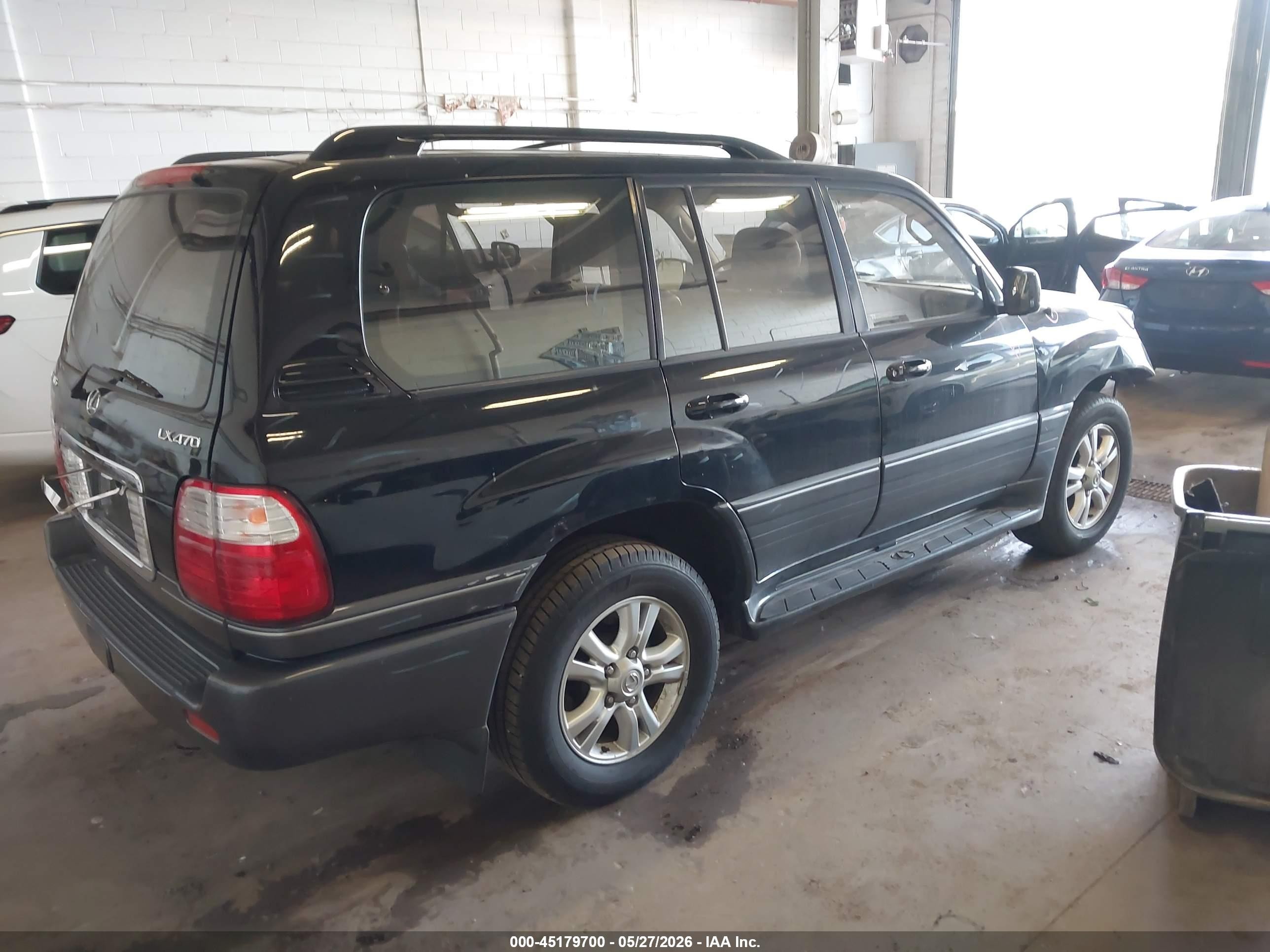 2003 Lexus Lx 470   Black vin: JTJHT00W333530493