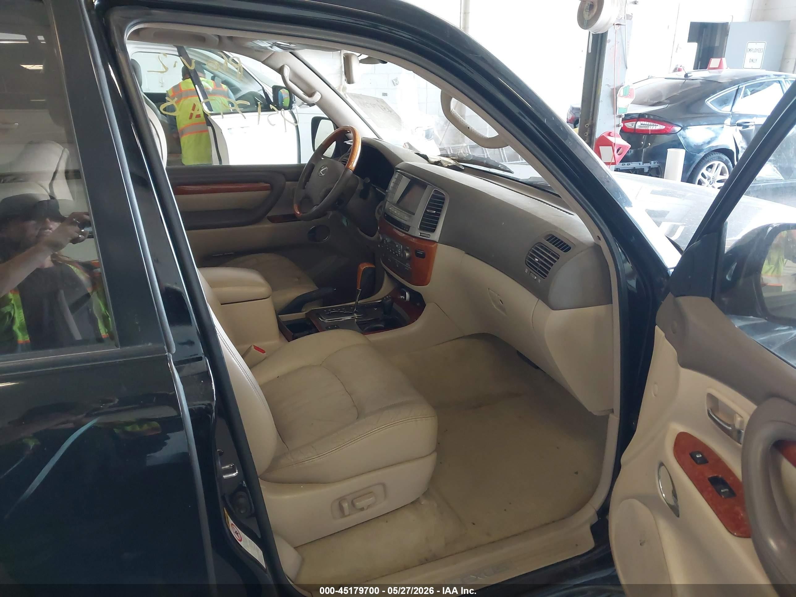 2003 Lexus Lx 470   Black vin: JTJHT00W333530493
