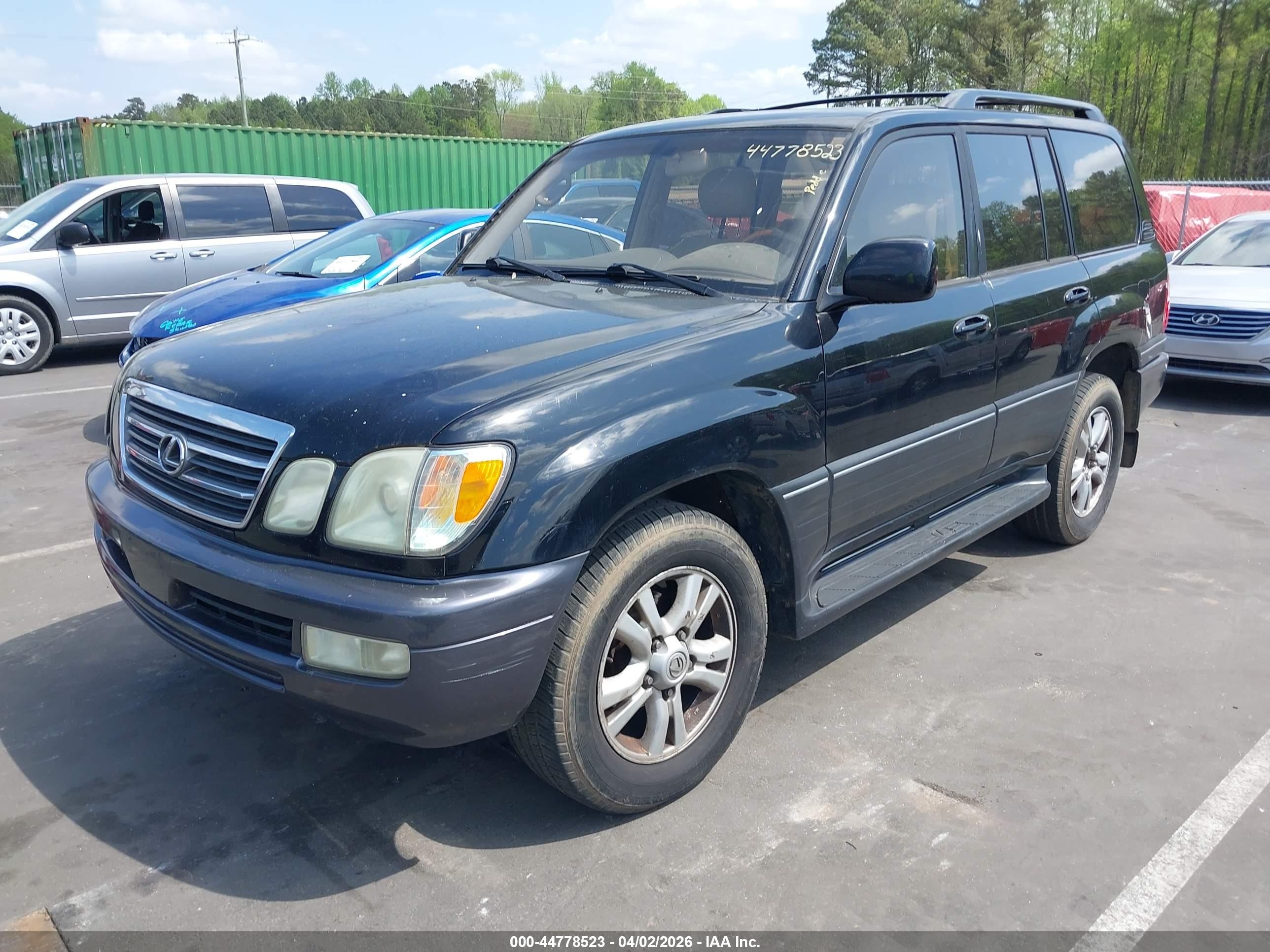 2003 Lexus Lx 470   Black vin: JTJHT00W333532941