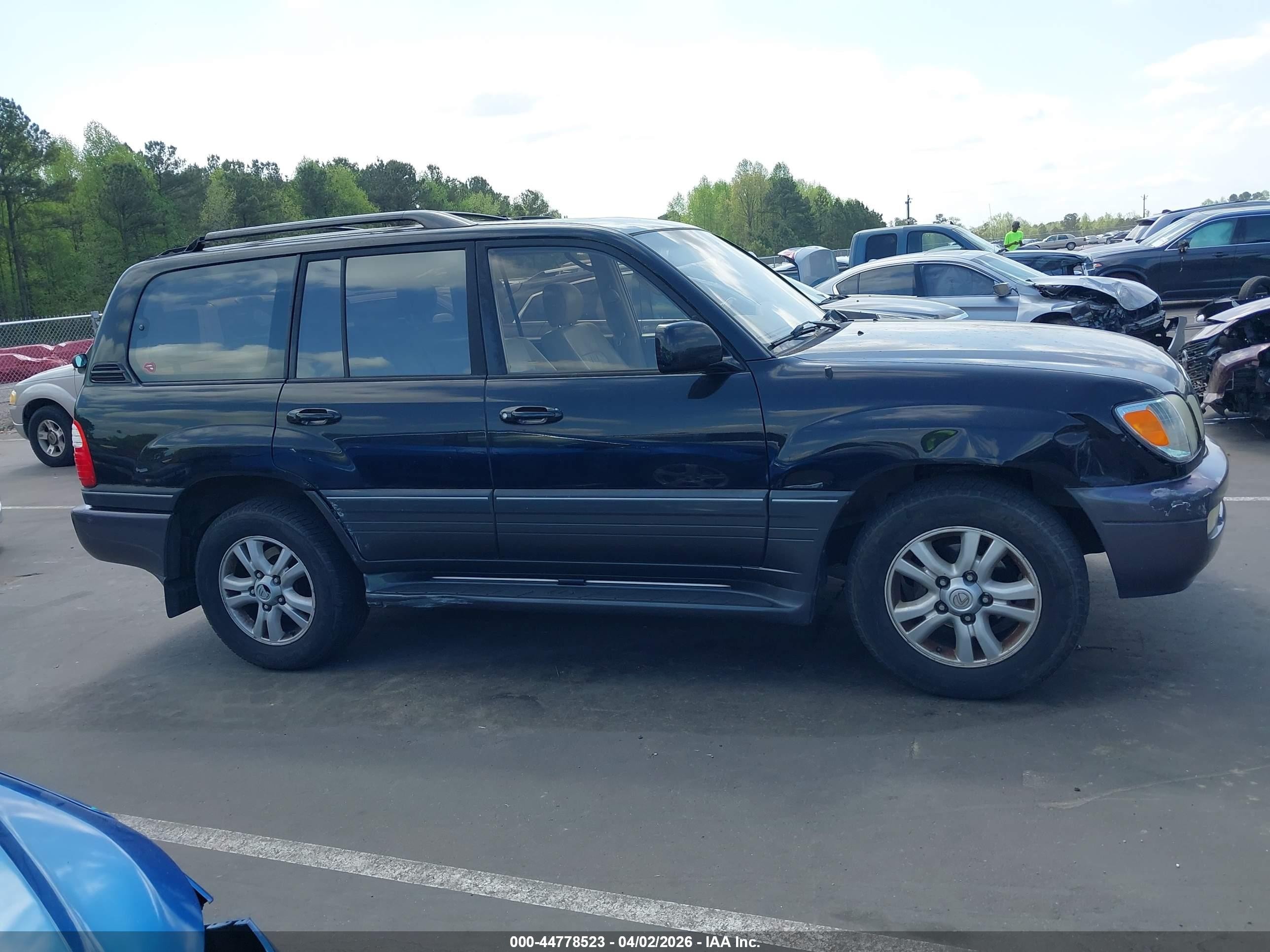2003 Lexus Lx 470   Black vin: JTJHT00W333532941