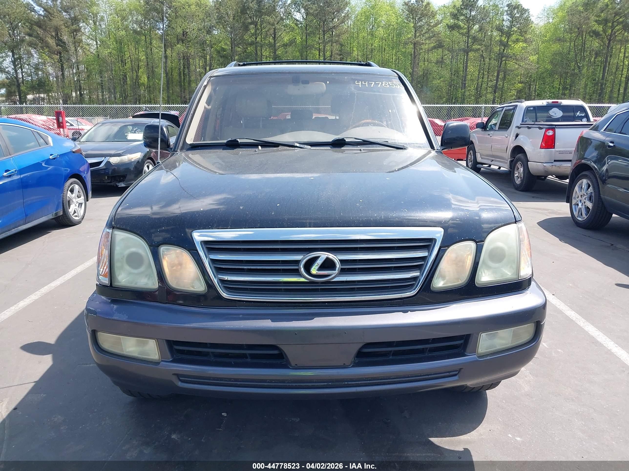 2003 Lexus Lx 470   Black vin: JTJHT00W333532941