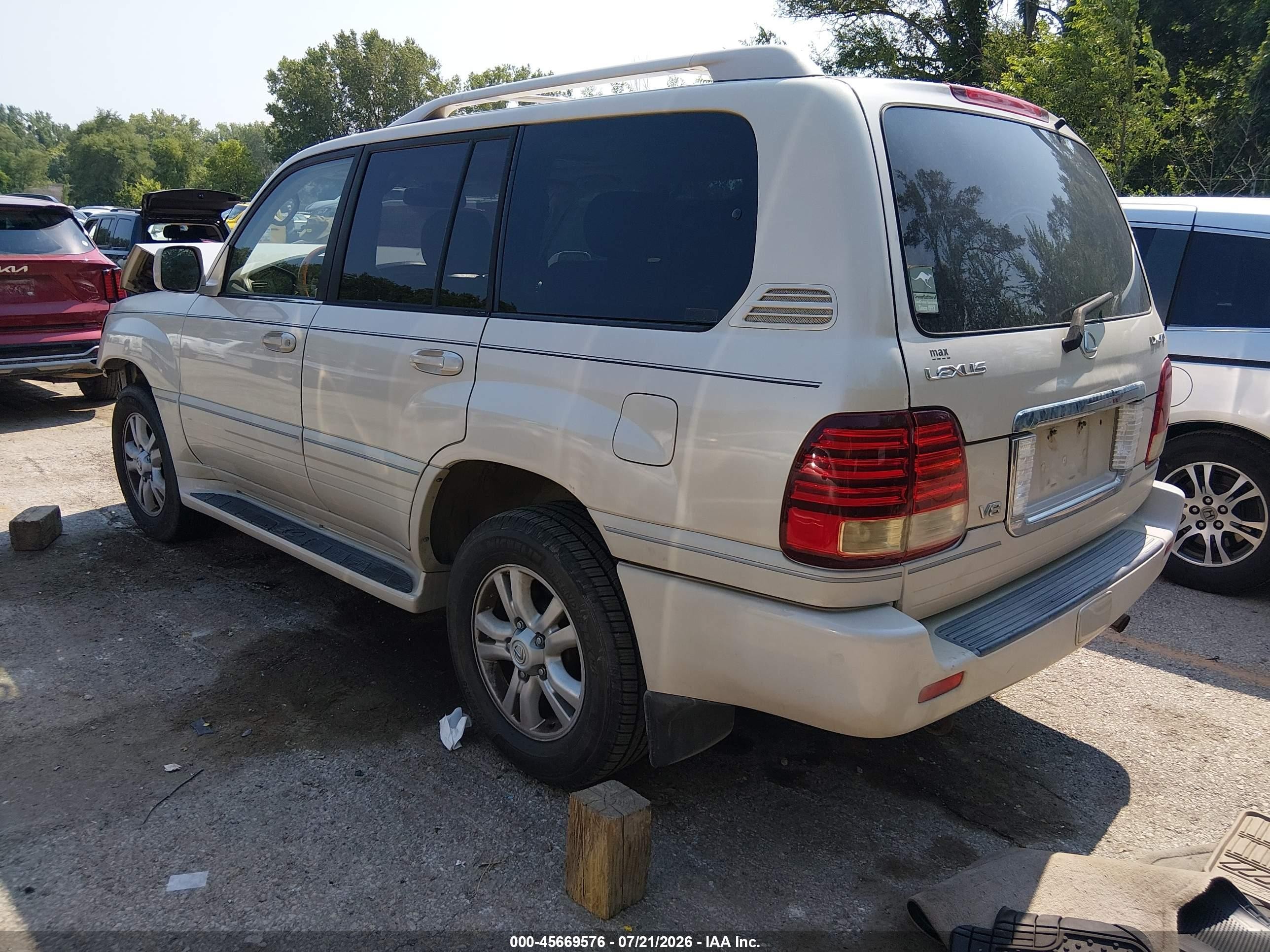 2004 Lexus Lx 470   Brown vin: JTJHT00W343543228