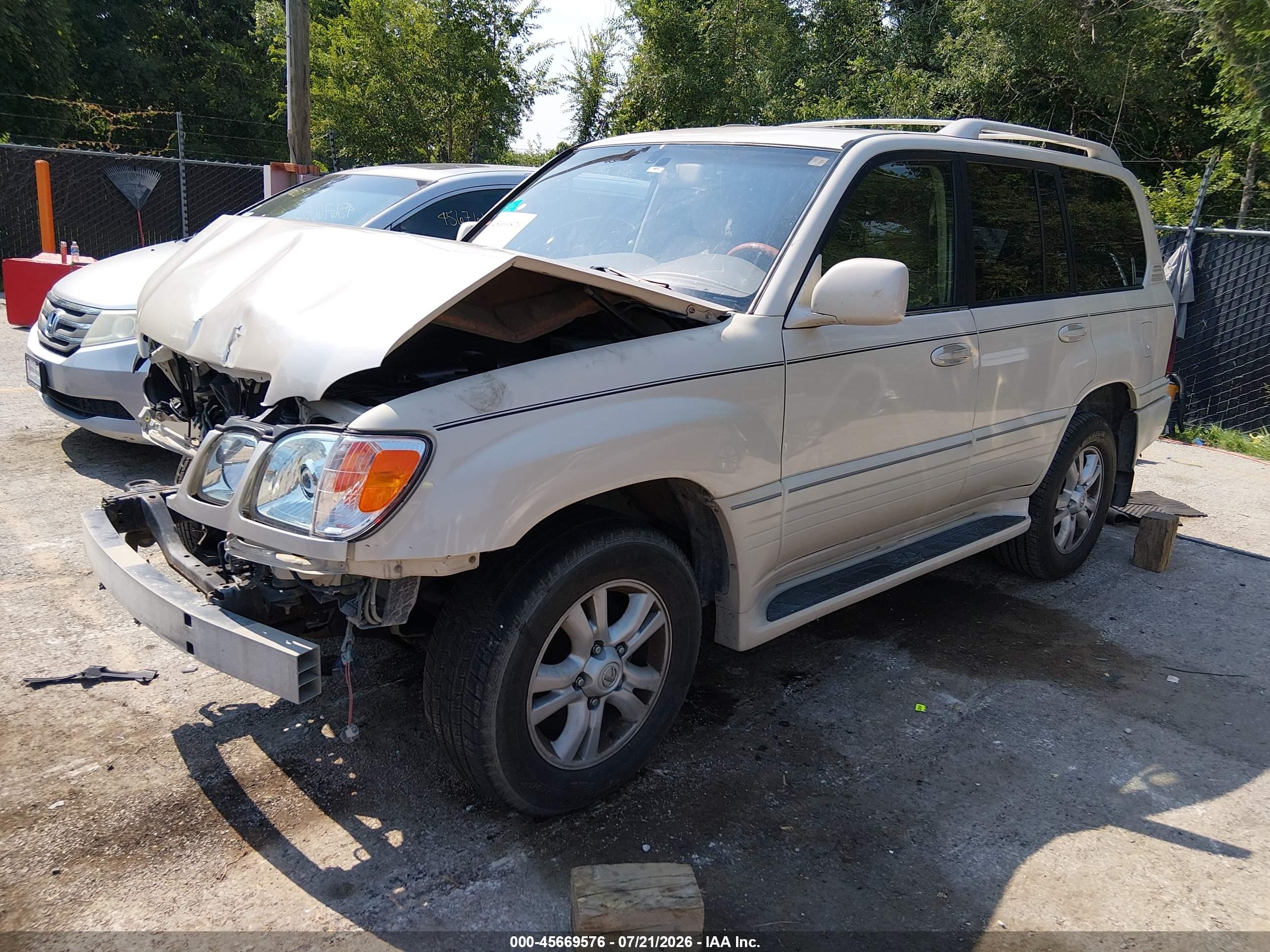2004 Lexus Lx 470   Brown vin: JTJHT00W343543228