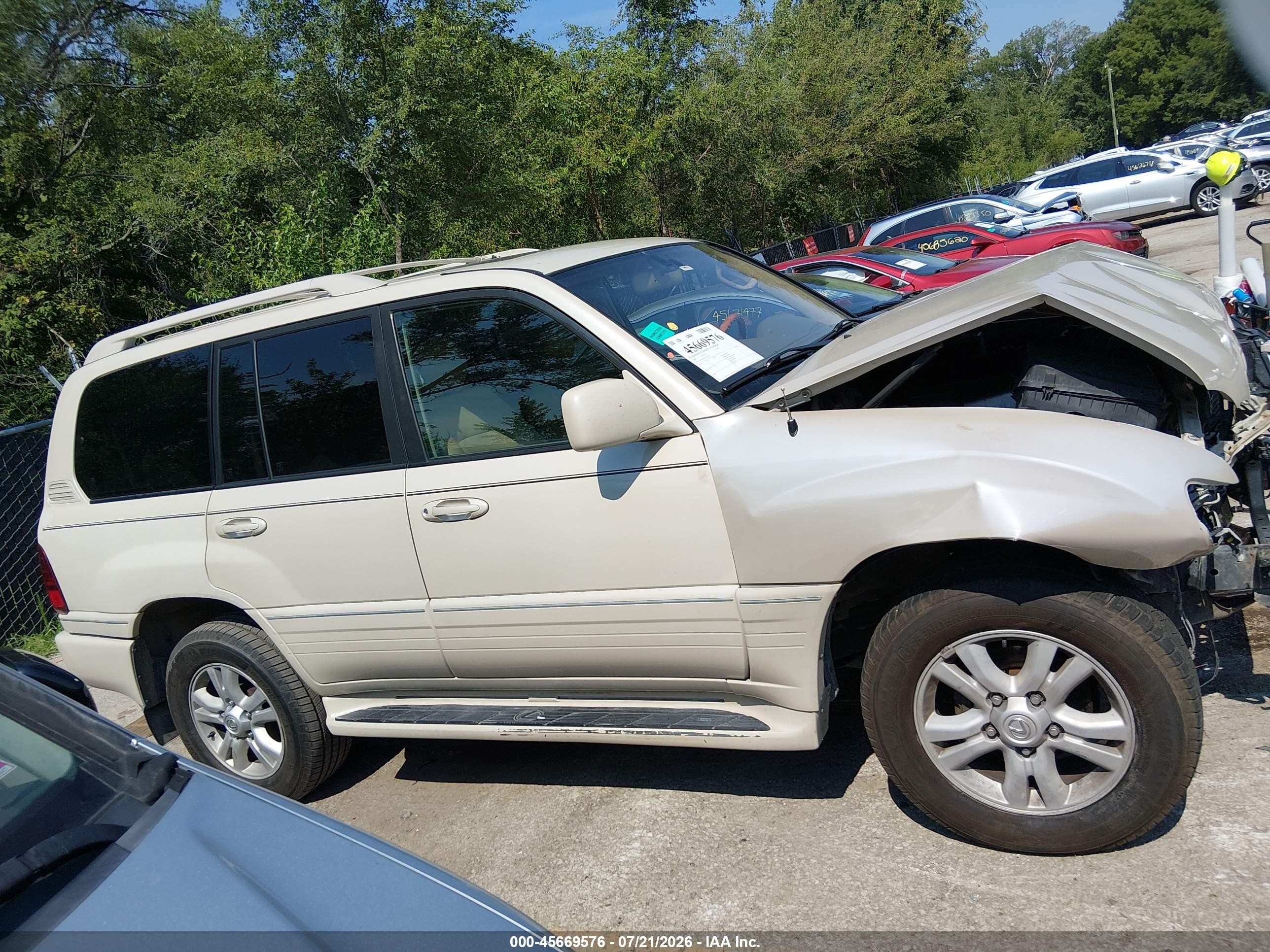 2004 Lexus Lx 470   Brown vin: JTJHT00W343543228