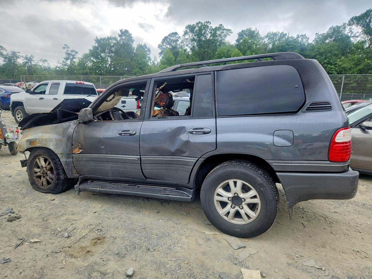 2005 Lexus Lx 470 Gray vin: JTJHT00W353554635