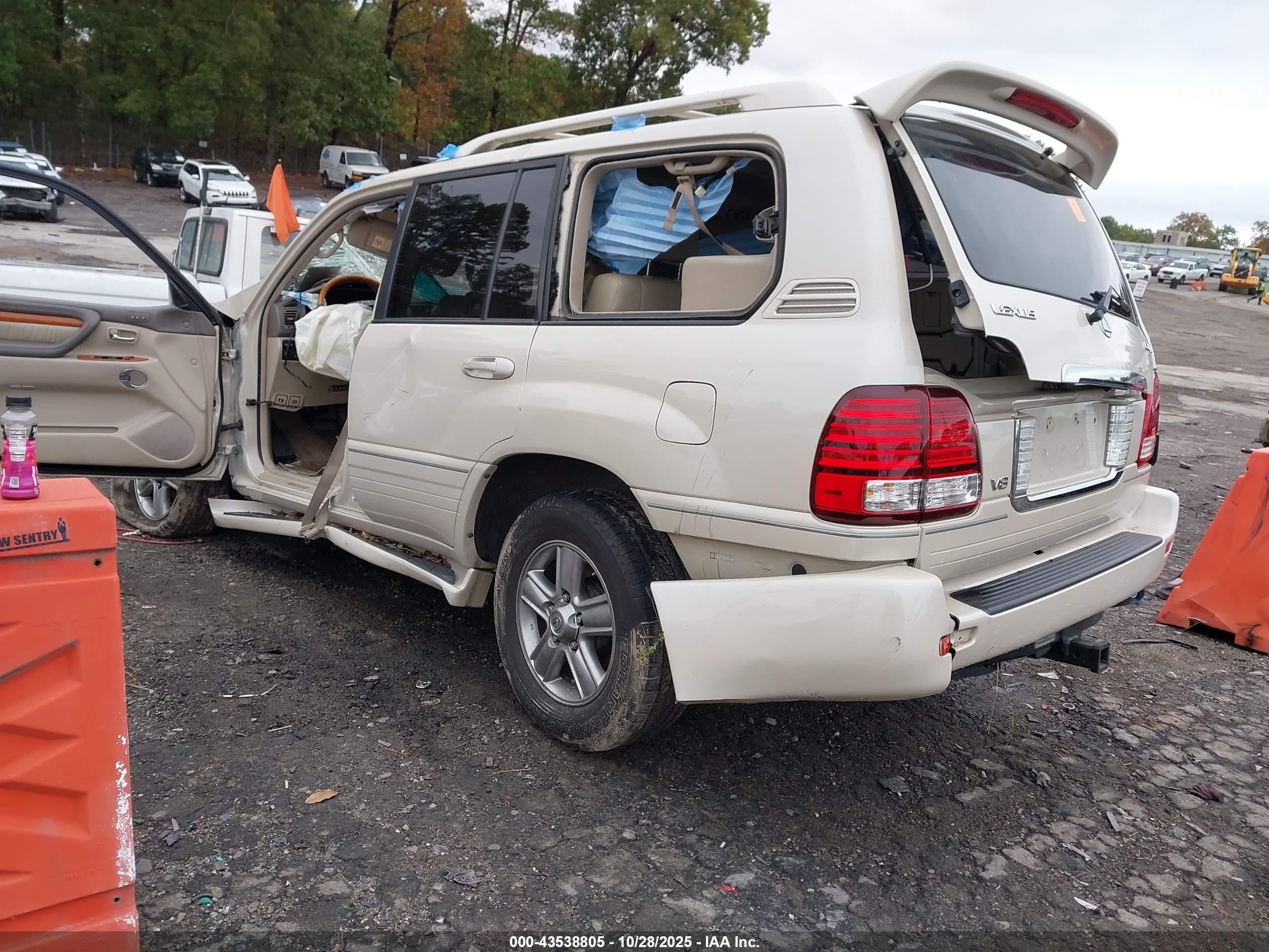 2006 Lexus Lx 470   Кремовый vin: JTJHT00W364004959