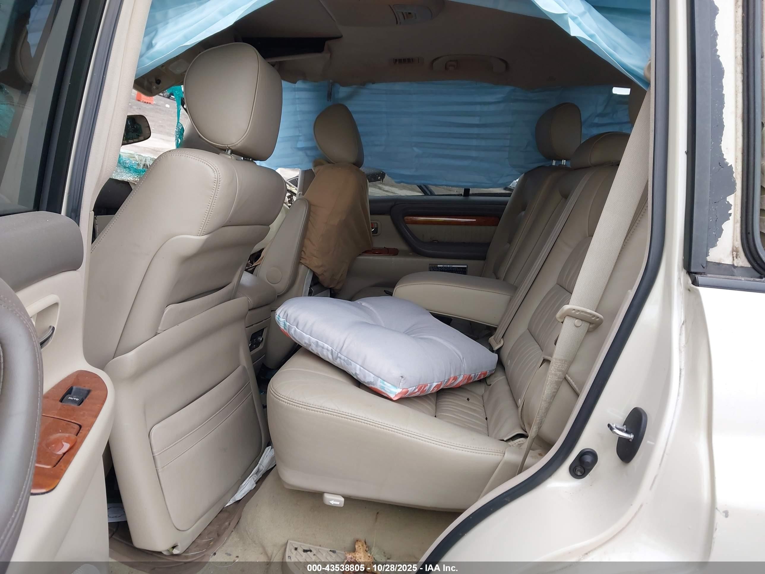2006 Lexus Lx 470   Кремовый vin: JTJHT00W364004959