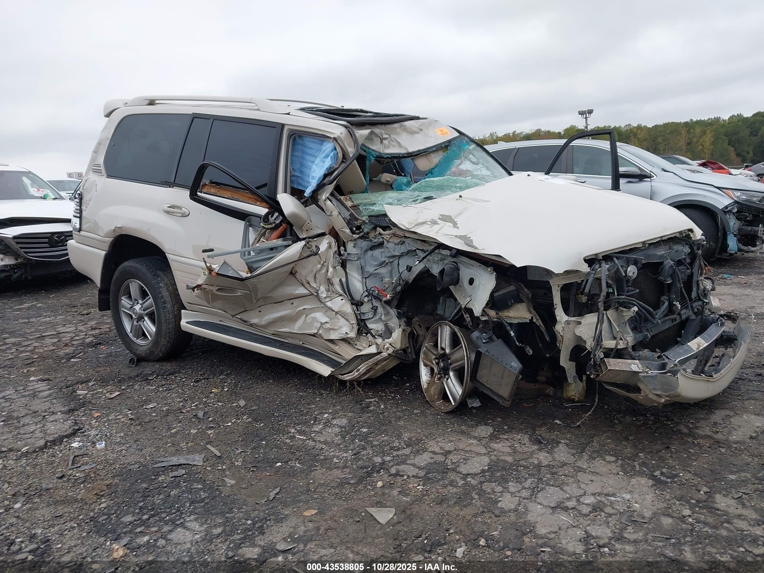 2006 Lexus Lx 470   Кремовый vin: JTJHT00W364004959