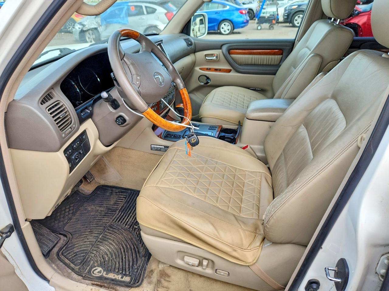 2006 Lexus Lx 470 White vin: JTJHT00W364006064