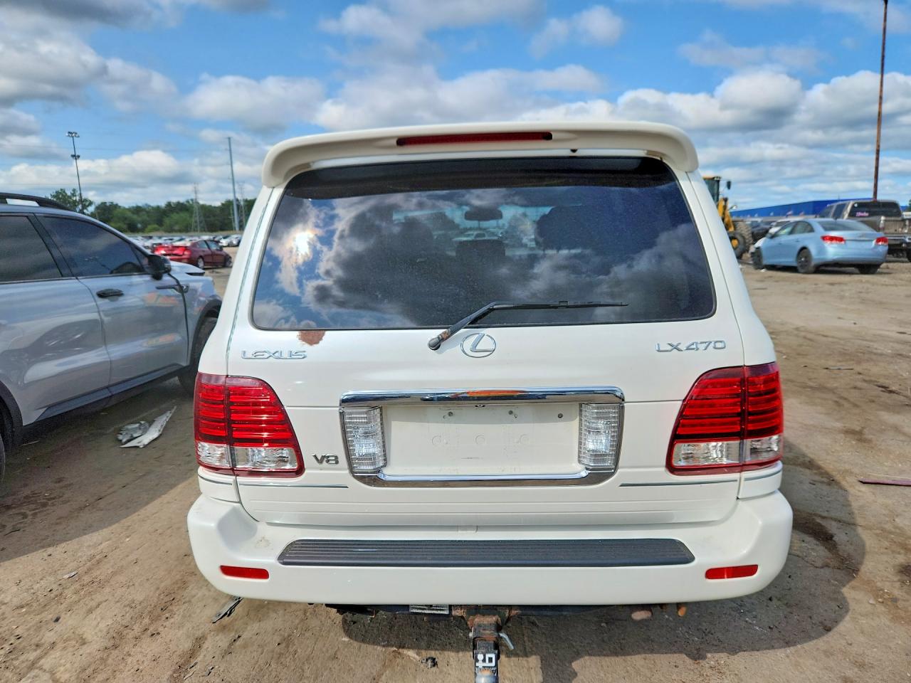 2006 Lexus Lx 470 White vin: JTJHT00W364006064