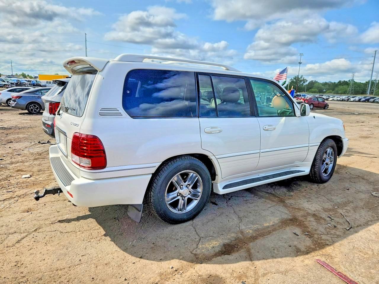 2006 Lexus Lx 470 White vin: JTJHT00W364006064