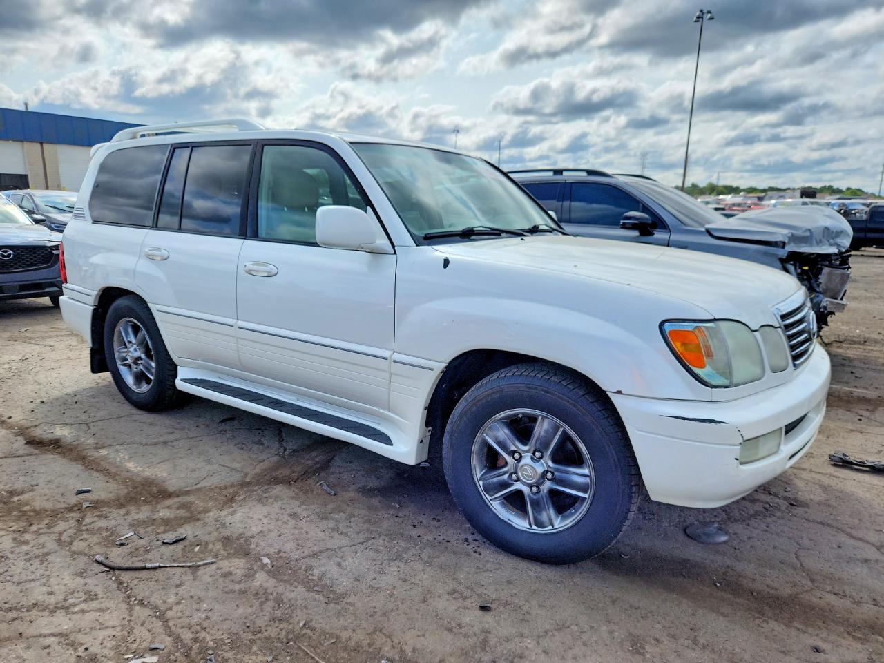 2006 Lexus Lx 470 White vin: JTJHT00W364006064