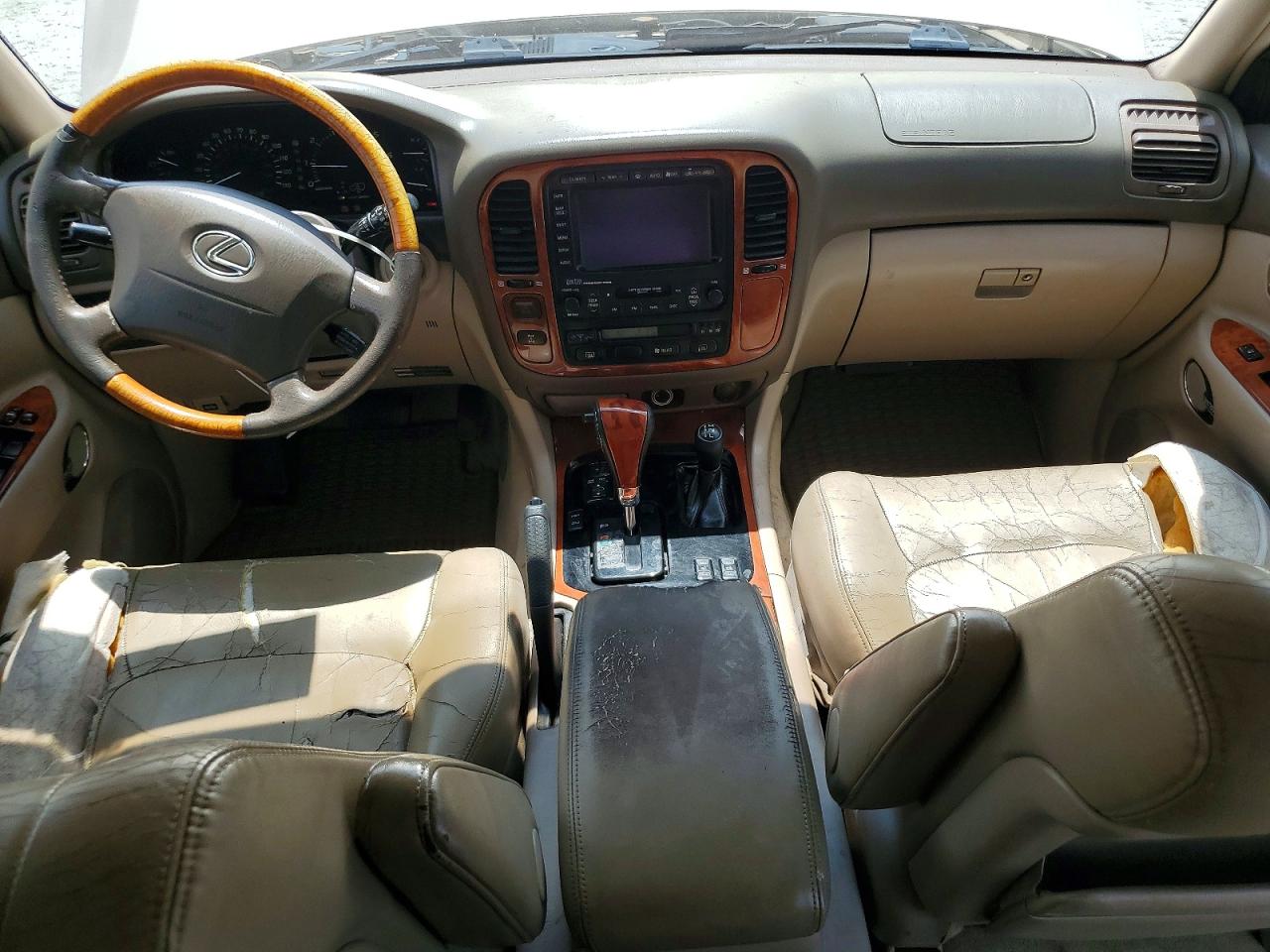 2002 Lexus Lx 470 Beige vin: JTJHT00W423514866