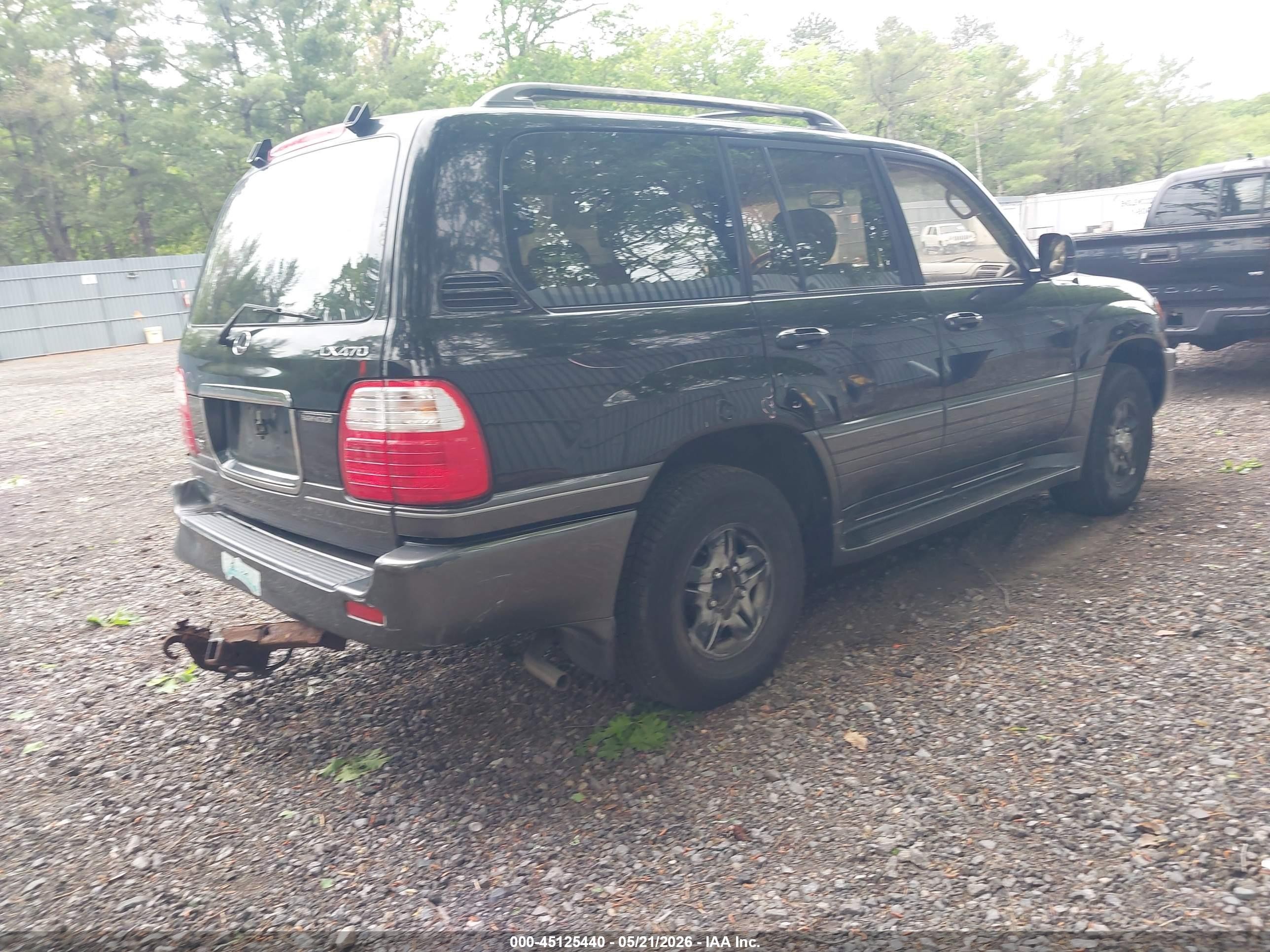 2002 Lexus Lx 470   Black vin: JTJHT00W423516214