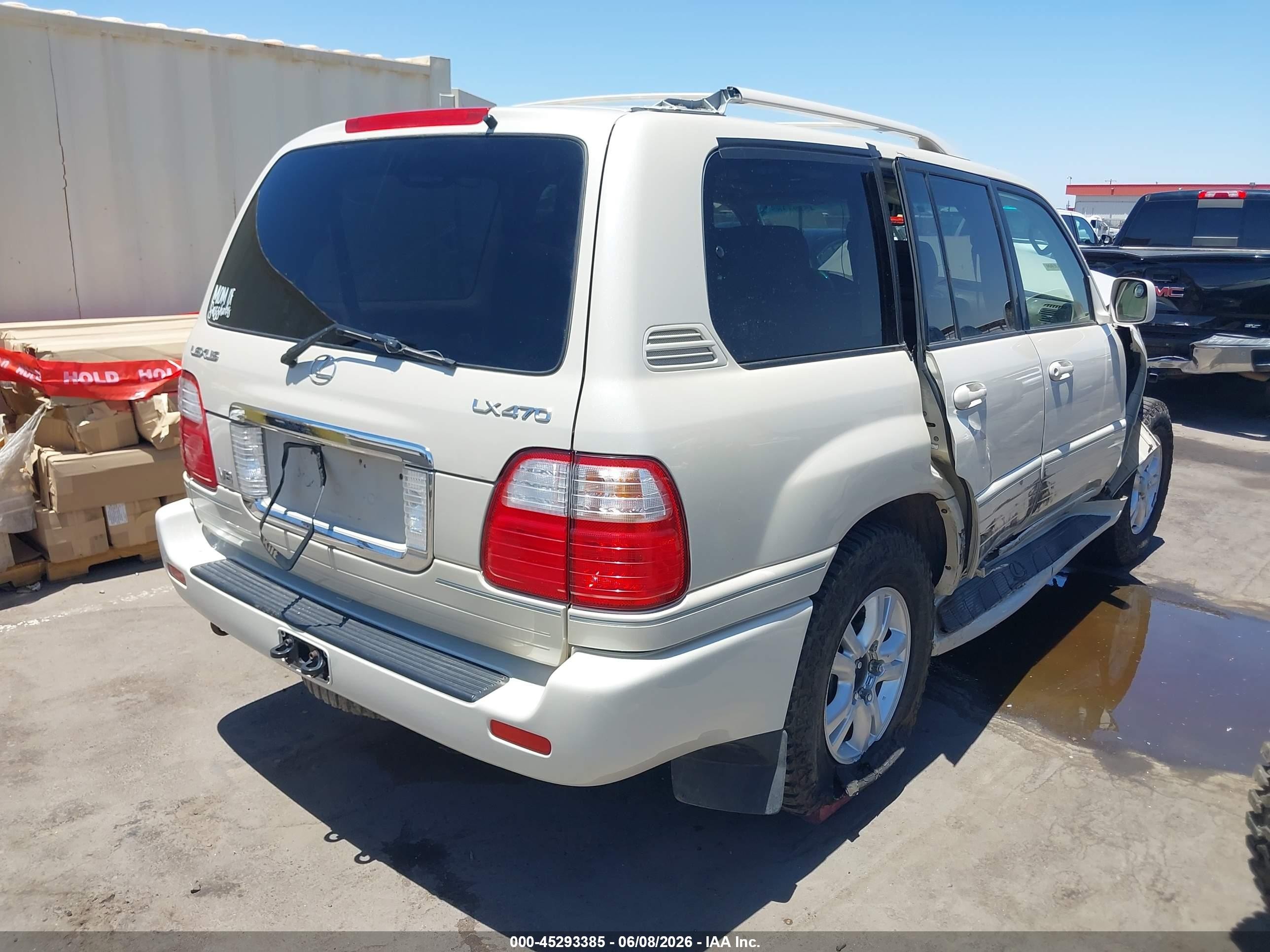 2004 Lexus Lx 470   Champagne vin: JTJHT00W443540743