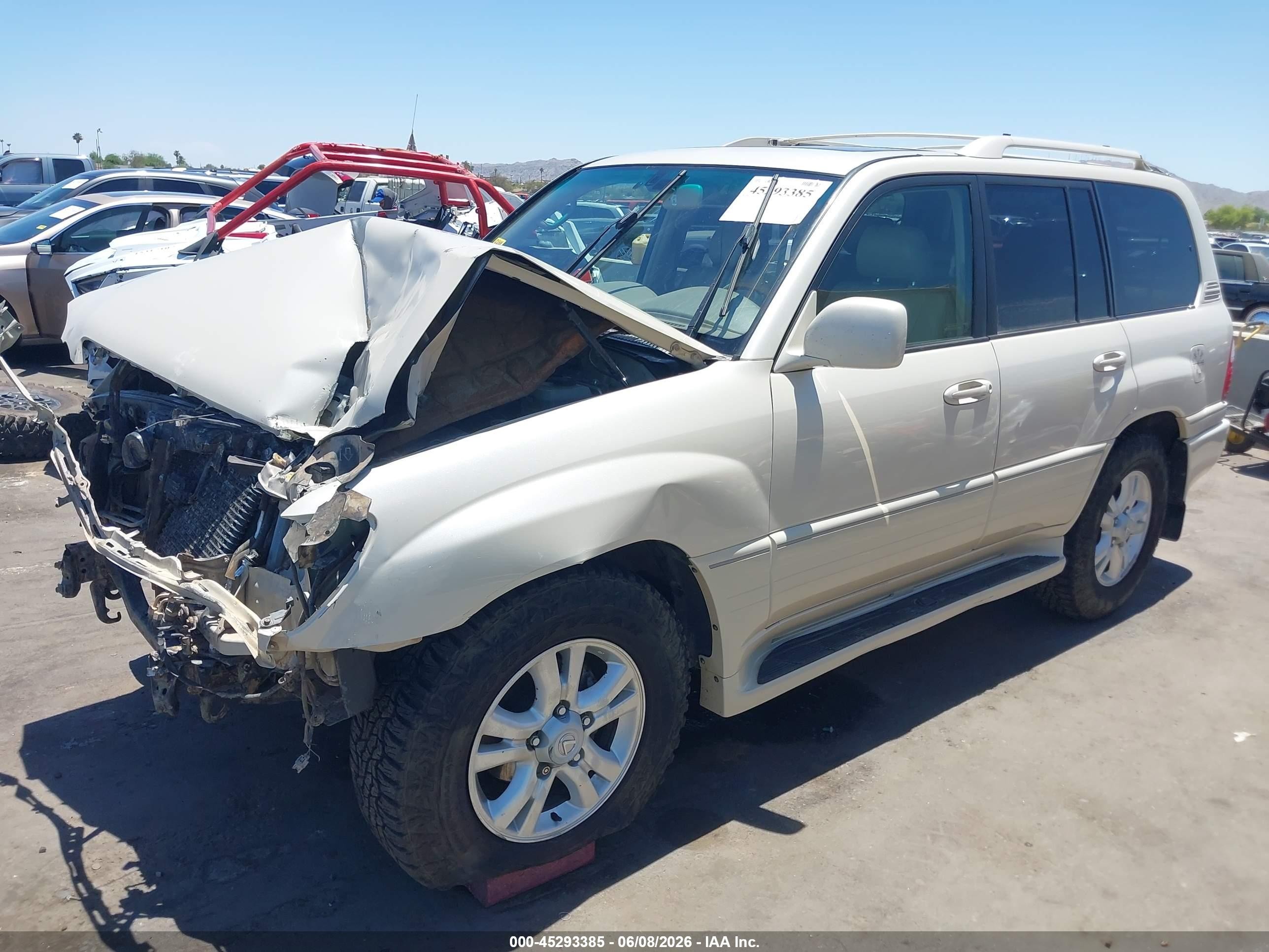2004 Lexus Lx 470   Champagne vin: JTJHT00W443540743