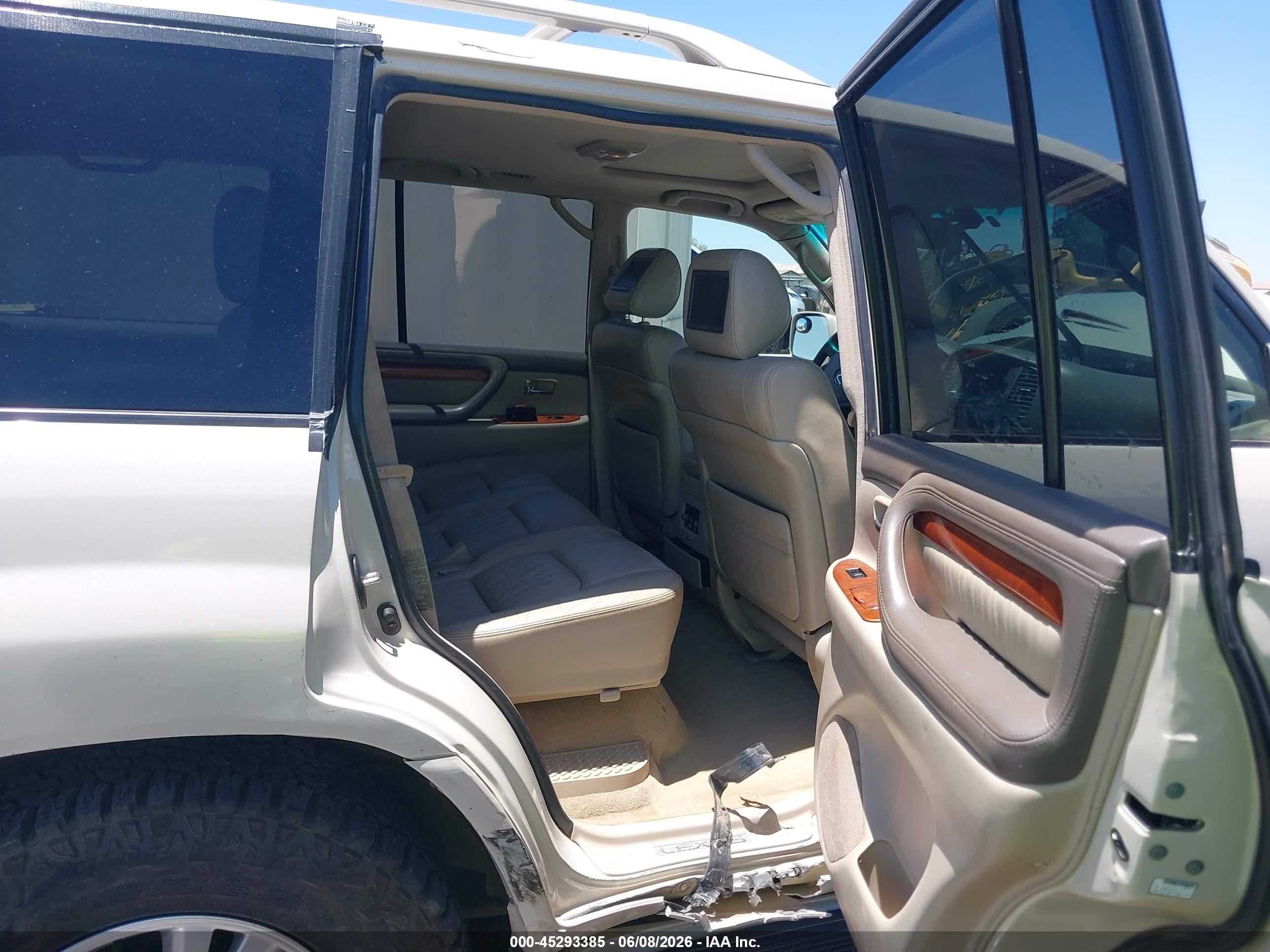 2004 Lexus Lx 470   Champagne vin: JTJHT00W443540743