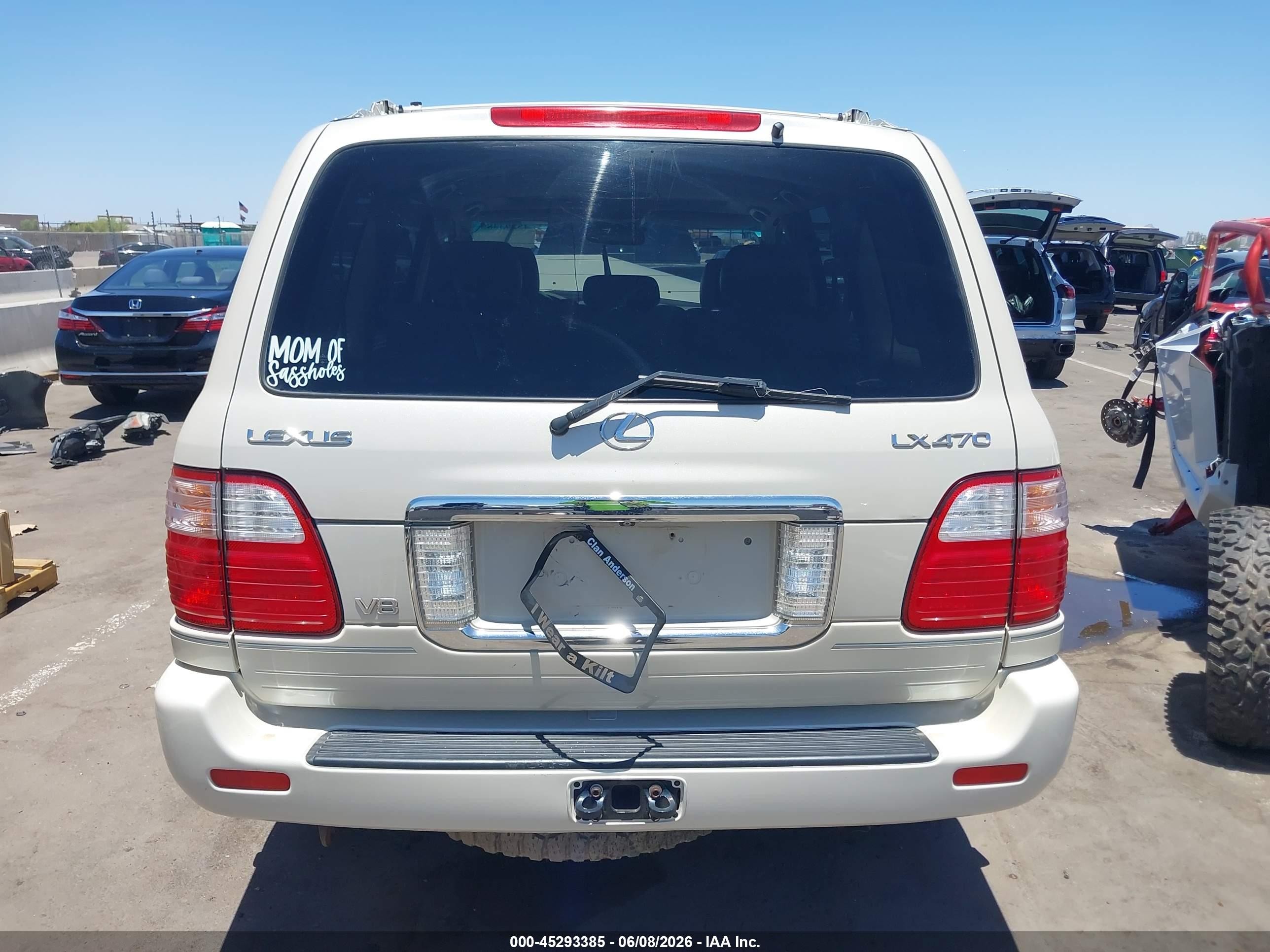 2004 Lexus Lx 470   Champagne vin: JTJHT00W443540743