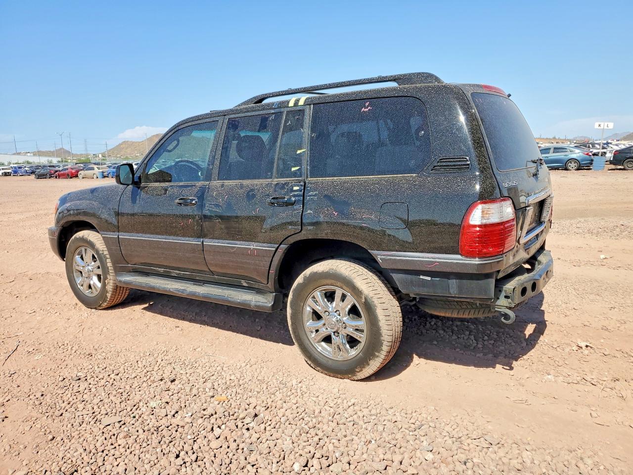 2005 Lexus Lx 470 Black vin: JTJHT00W453554319