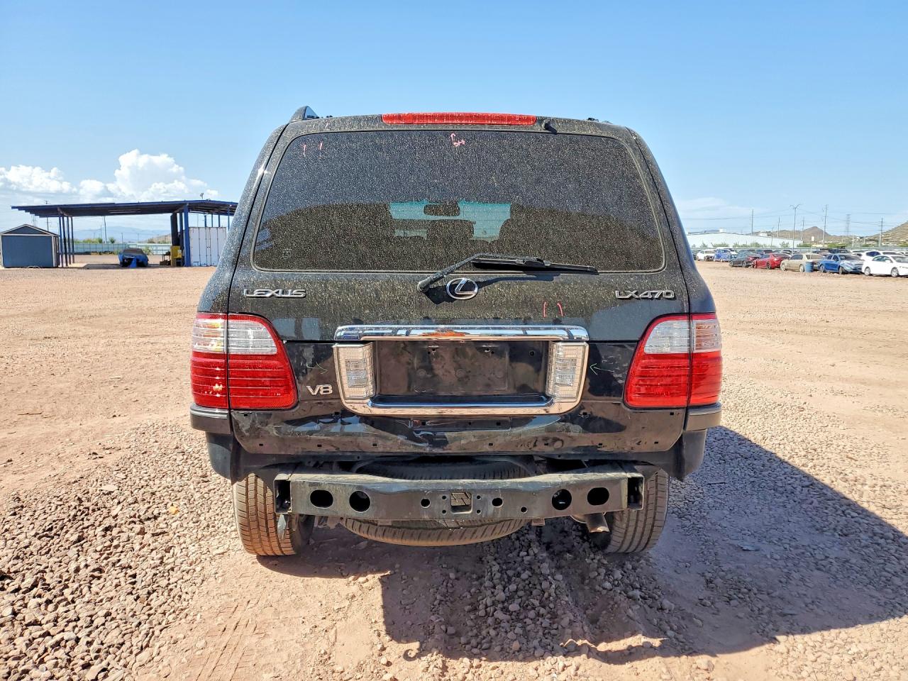2005 Lexus Lx 470 Black vin: JTJHT00W453554319