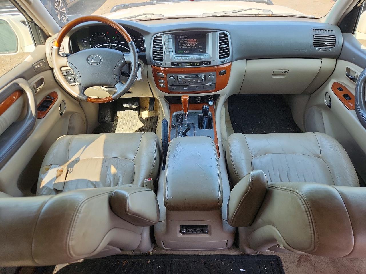 2007 Lexus Lx 470 Beige vin: JTJHT00W474023277
