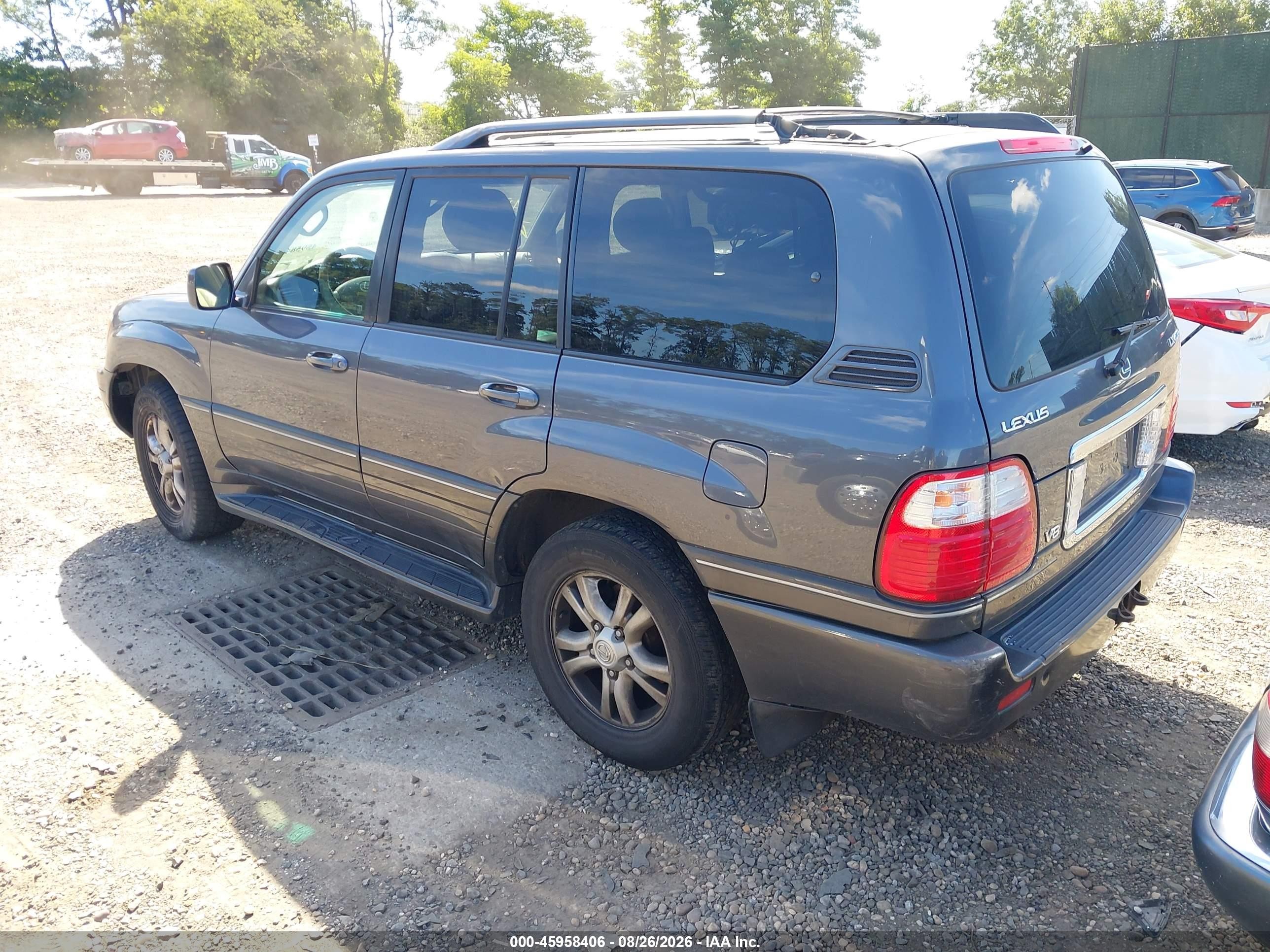2004 Lexus Lx 470 Gray vin: JTJHT00W543543411