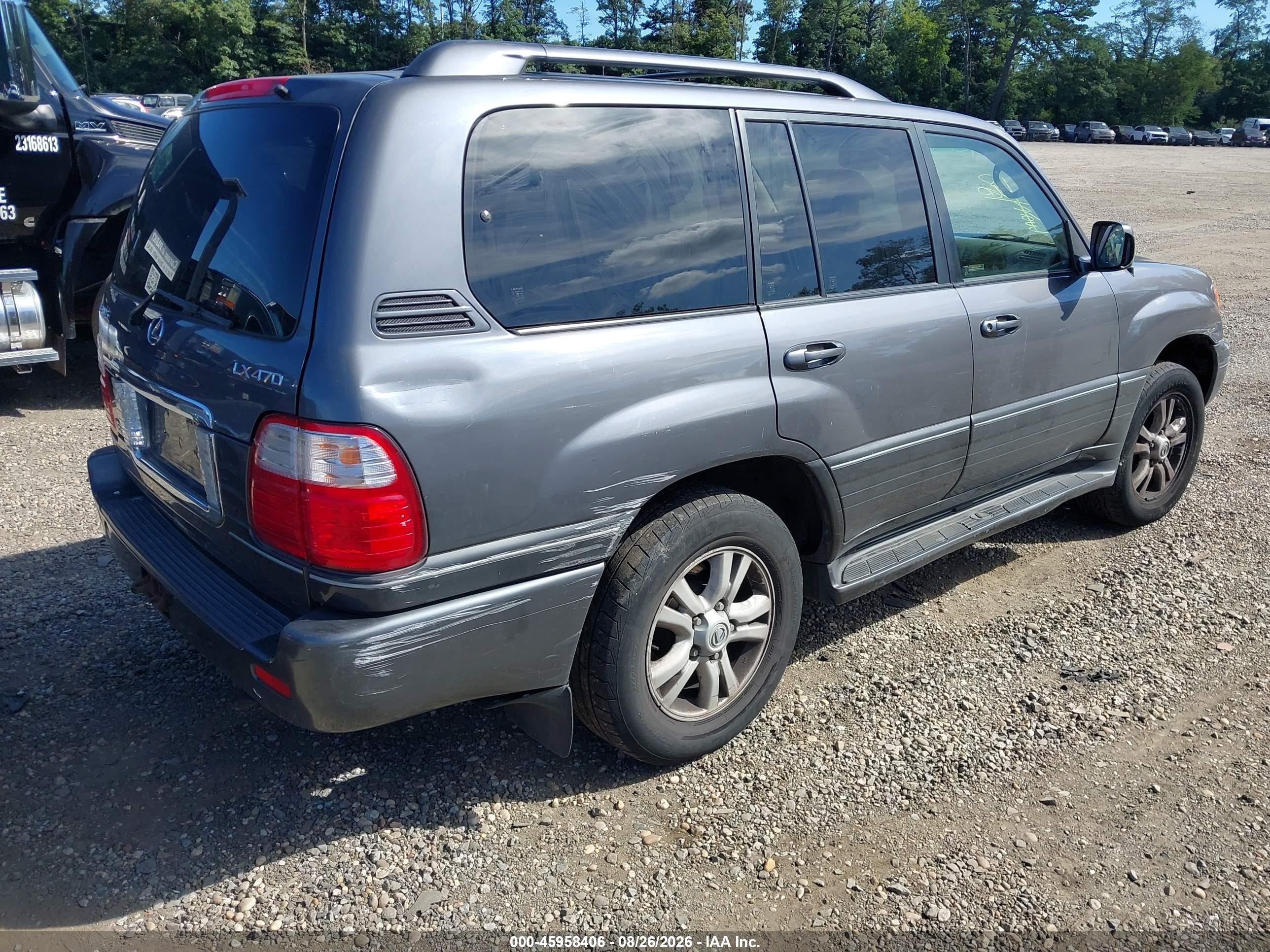 2004 Lexus Lx 470 Gray vin: JTJHT00W543543411