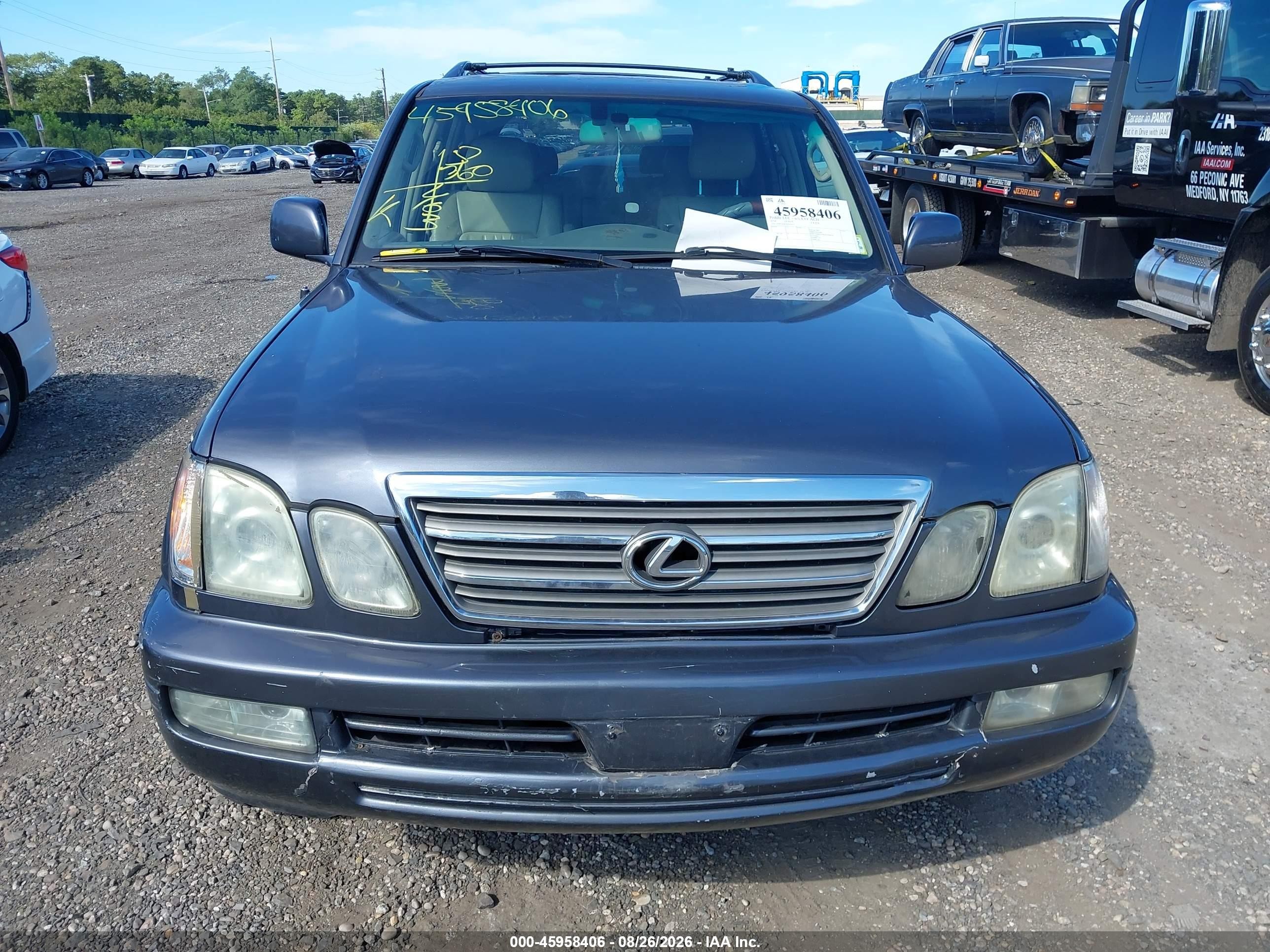 2004 Lexus Lx 470 Gray vin: JTJHT00W543543411