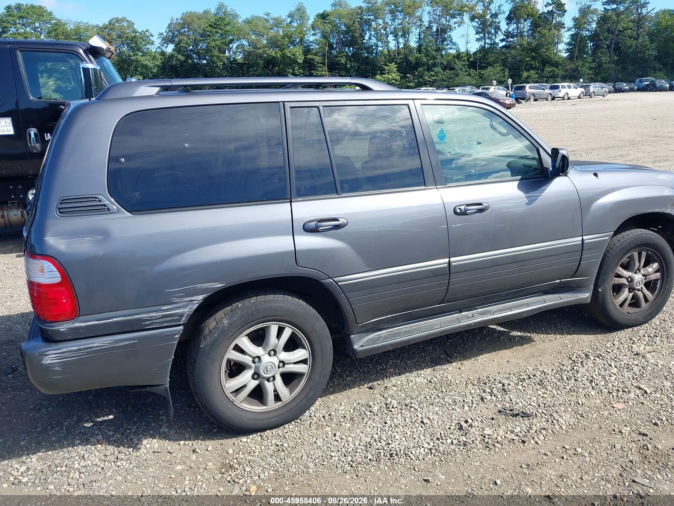 2004 Lexus Lx 470 Gray vin: JTJHT00W543543411