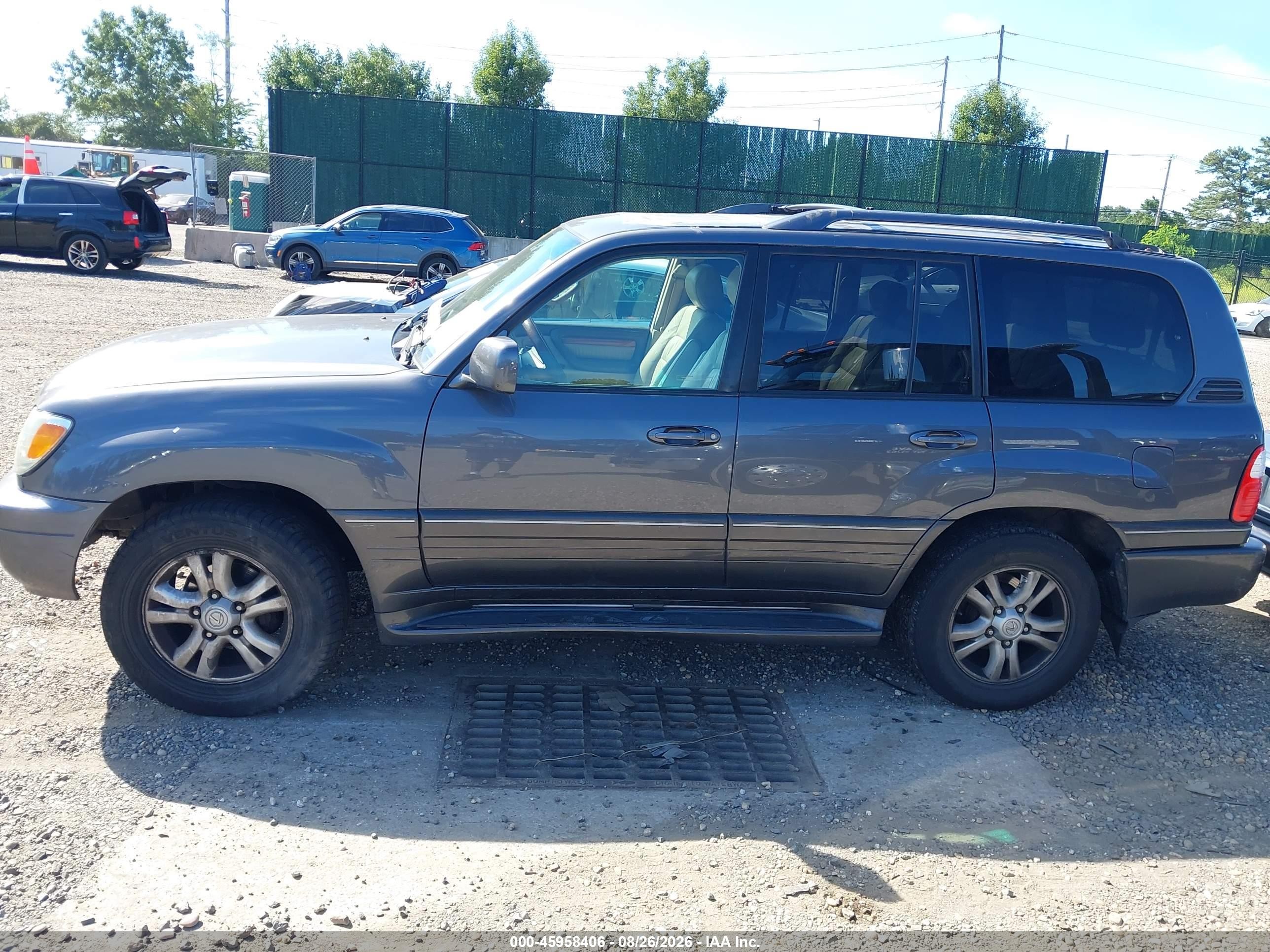 2004 Lexus Lx 470 Gray vin: JTJHT00W543543411