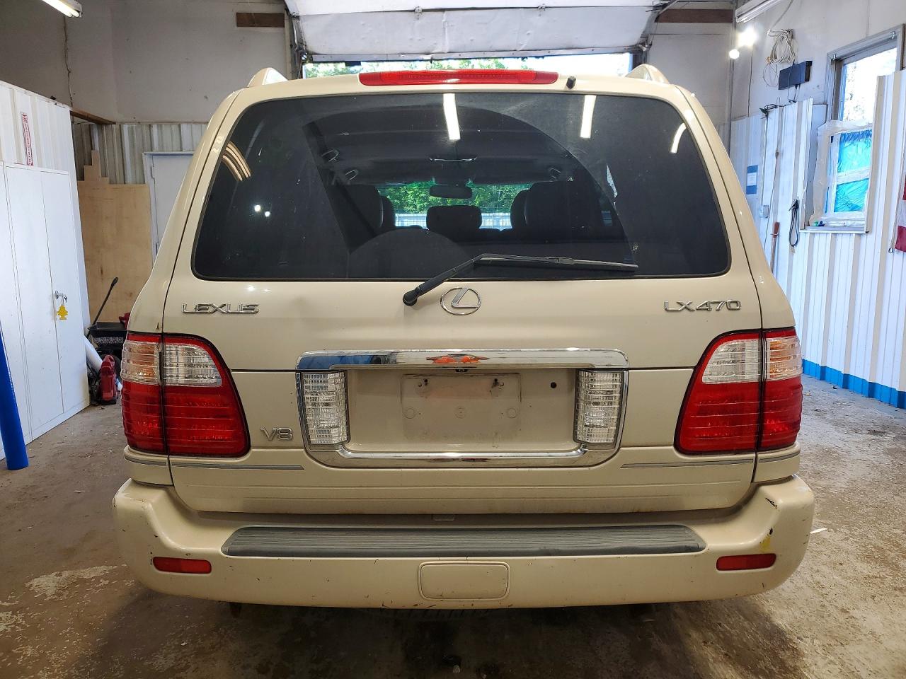 2004 Lexus Lx 470 White vin: JTJHT00W543545448