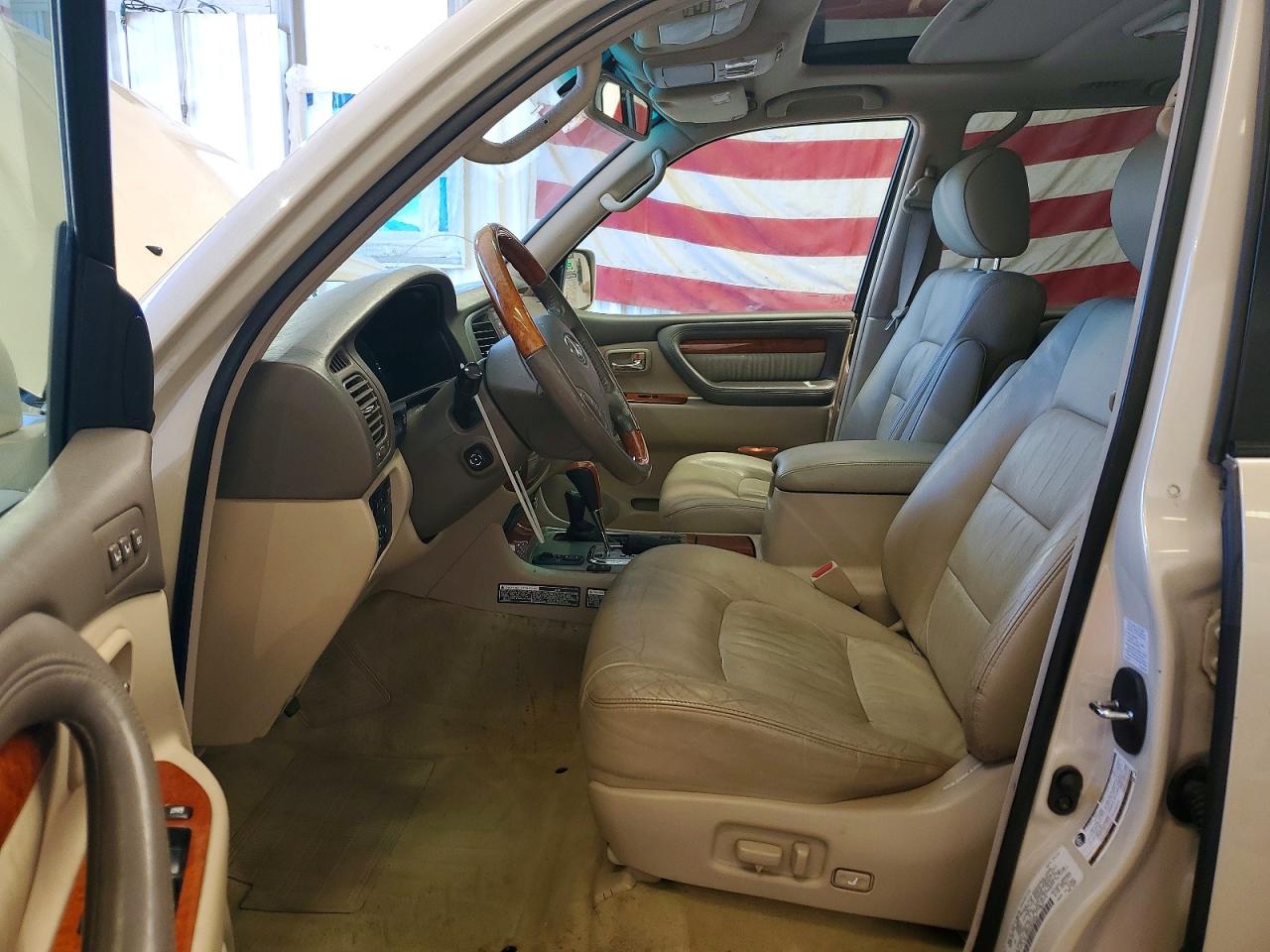 2004 Lexus Lx 470 White vin: JTJHT00W543545448