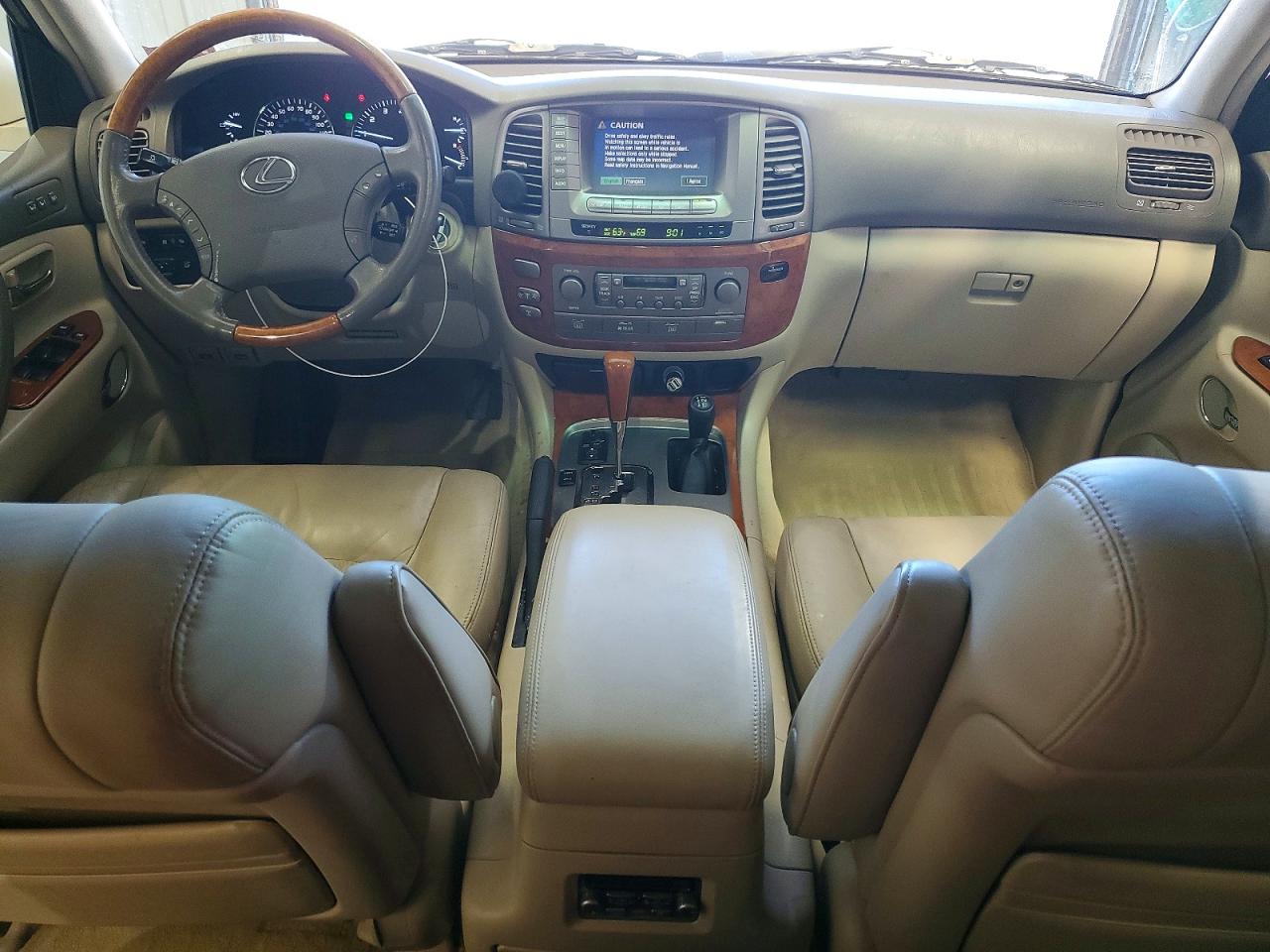 2004 Lexus Lx 470 White vin: JTJHT00W543545448