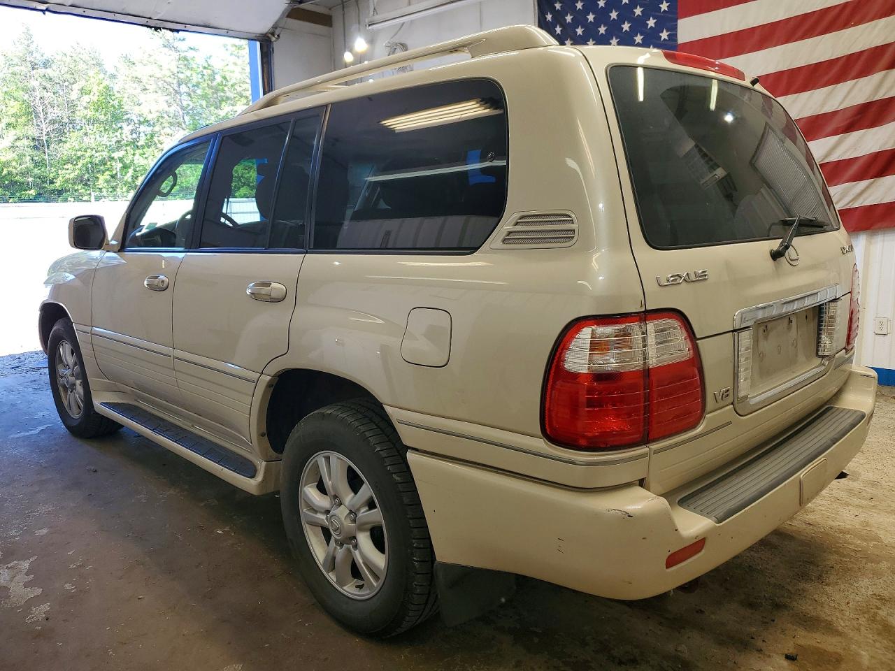 2004 Lexus Lx 470 White vin: JTJHT00W543545448