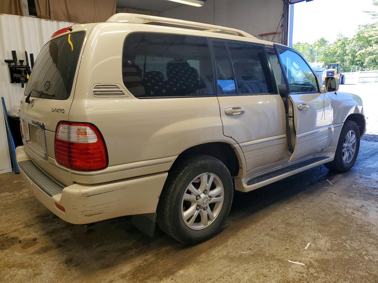 2004 Lexus Lx 470 White vin: JTJHT00W543545448