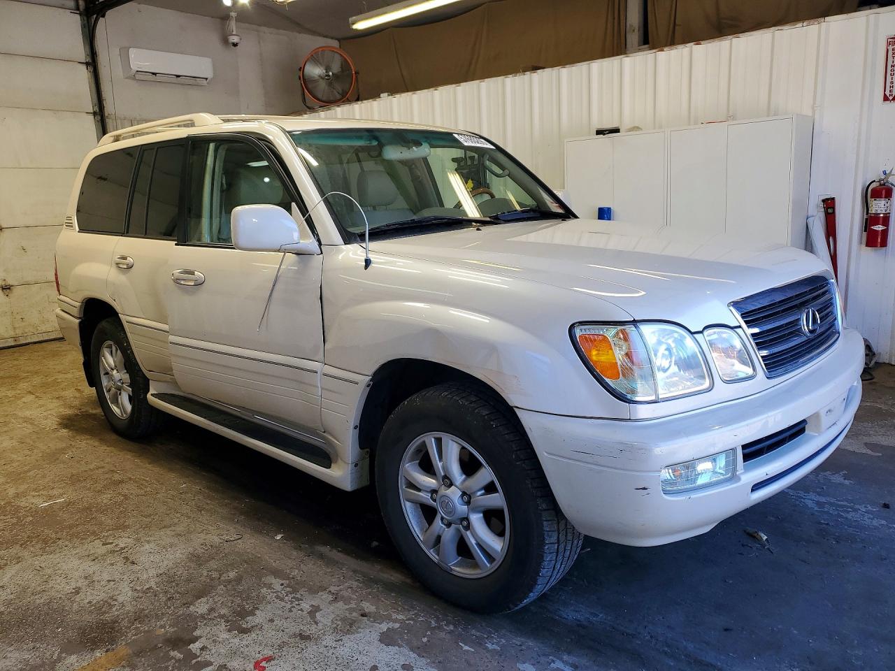 2004 Lexus Lx 470 White vin: JTJHT00W543545448
