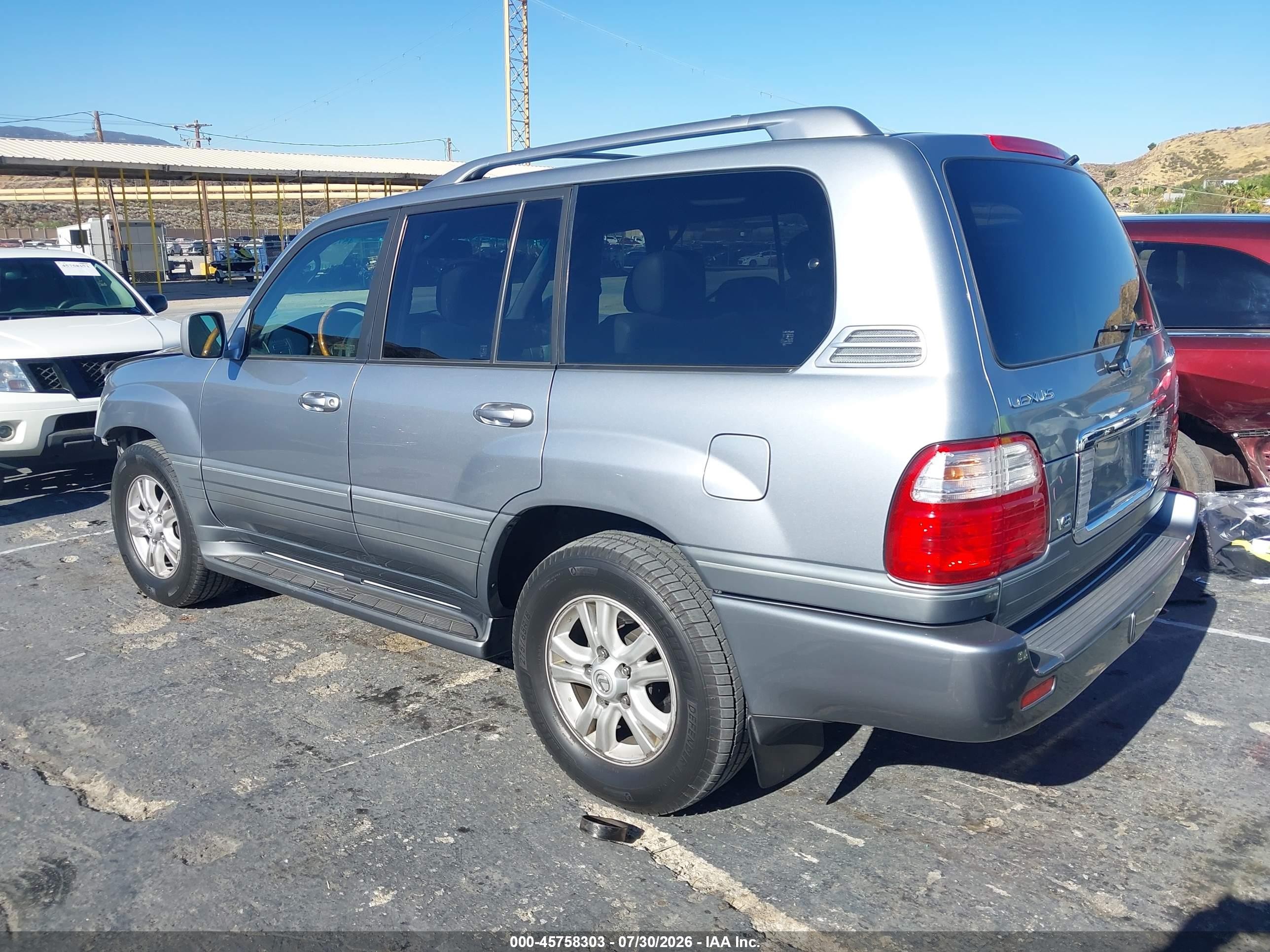 2005 Lexus Lx 470   Gray vin: JTJHT00W553548934