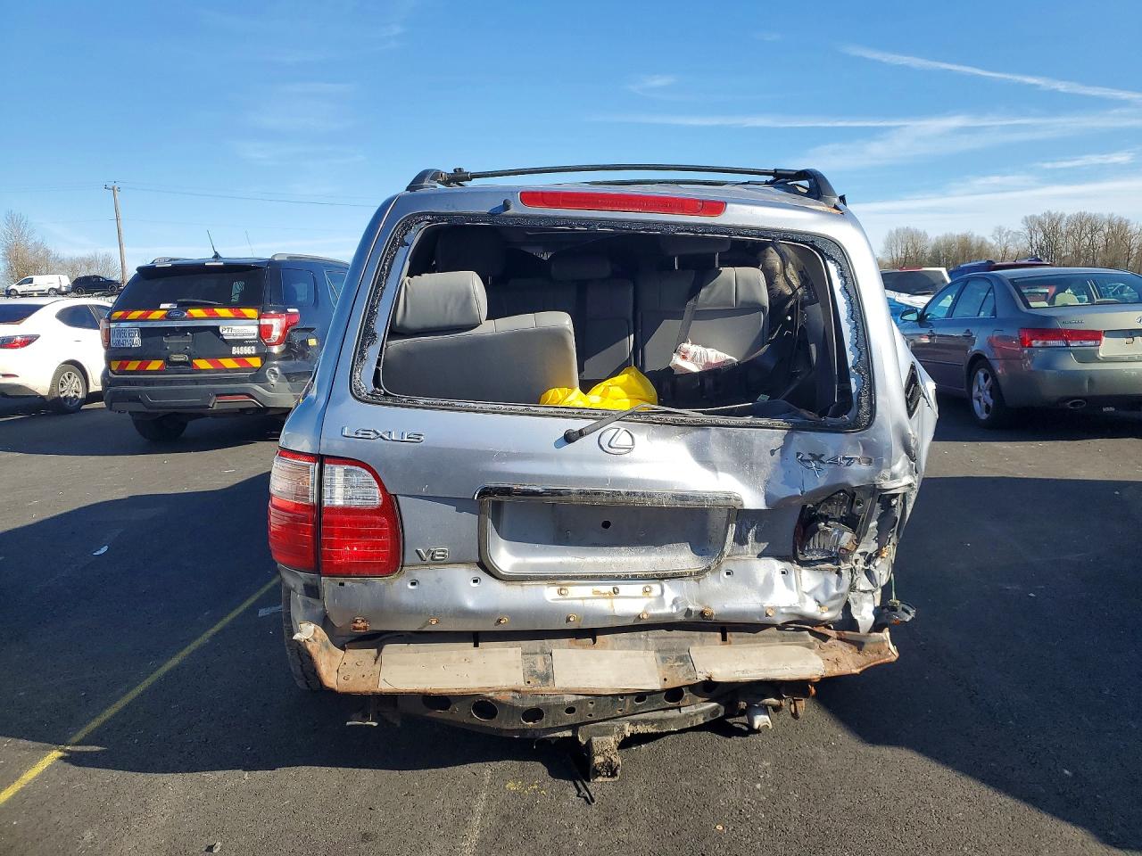 2001 Lexus Lx 470 Silver vin: JTJHT00W613501440
