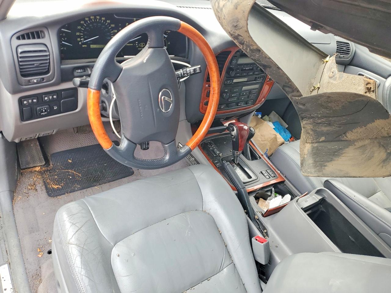 2001 Lexus Lx 470 Silver vin: JTJHT00W613501440