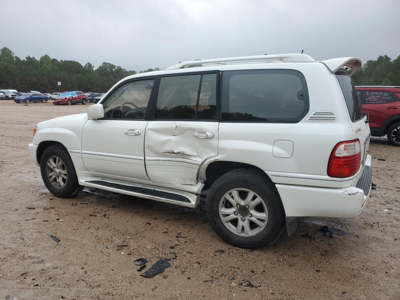 2003 Lexus Lx 470 White vin: JTJHT00W633525093