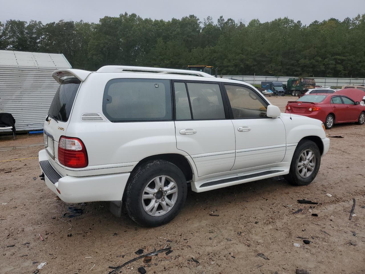 2003 Lexus Lx 470 White vin: JTJHT00W633525093