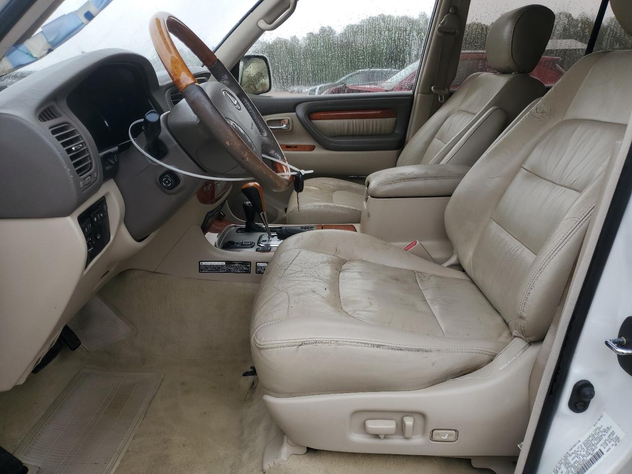 2003 Lexus Lx 470 White vin: JTJHT00W633525093