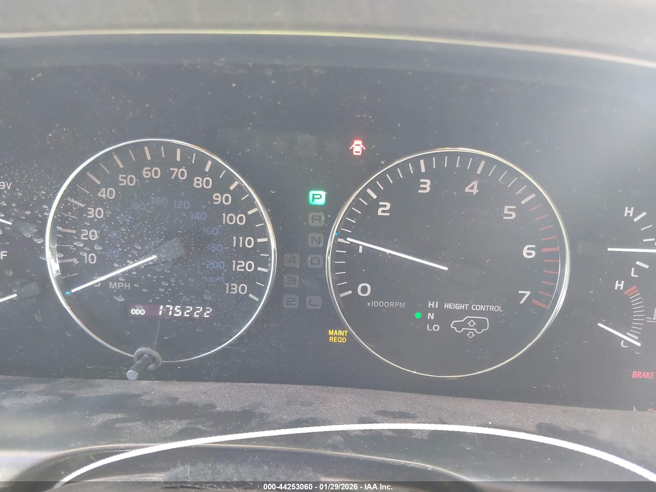 2003 Lexus Lx 470   Black vin: JTJHT00W633533646