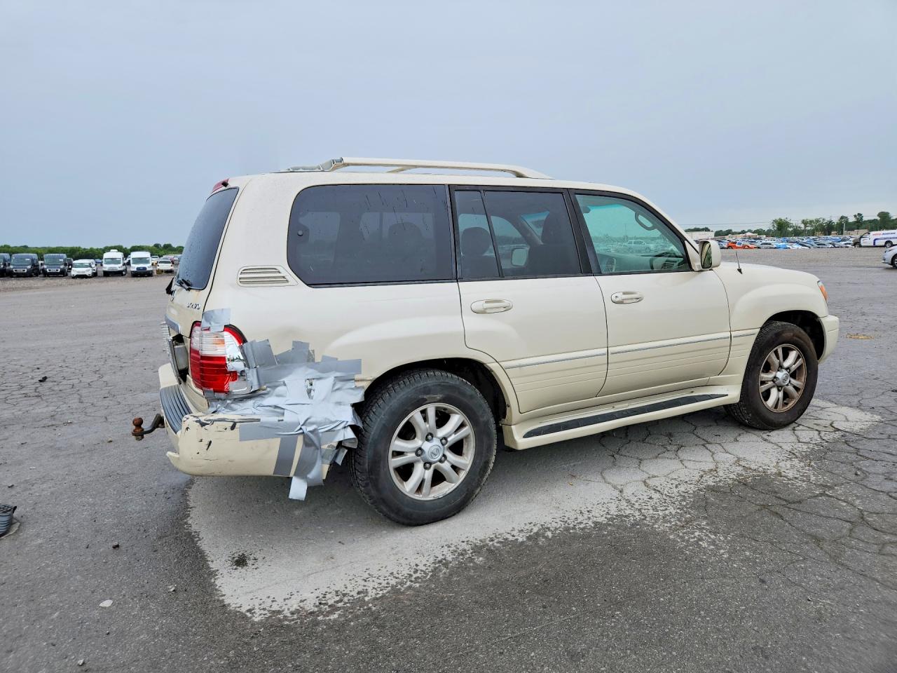 2004 Lexus Lx 470 White vin: JTJHT00W643537908