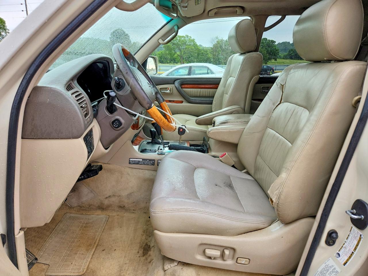 2004 Lexus Lx 470 White vin: JTJHT00W643537908
