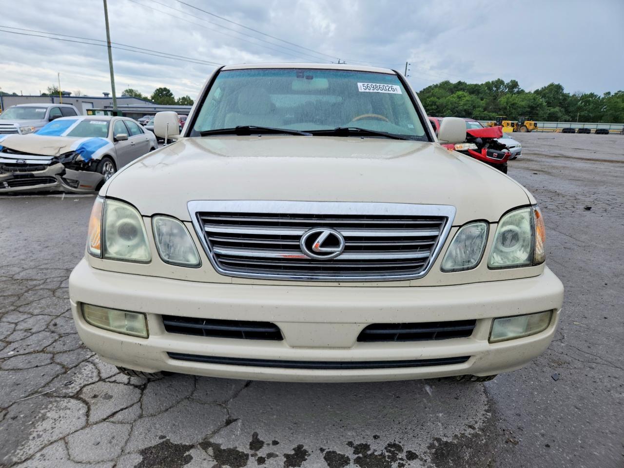 2004 Lexus Lx 470 White vin: JTJHT00W643537908