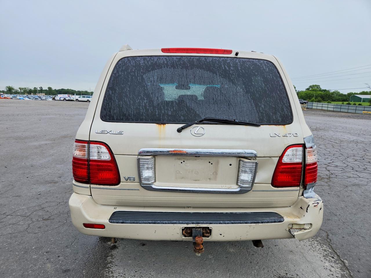 2004 Lexus Lx 470 White vin: JTJHT00W643537908