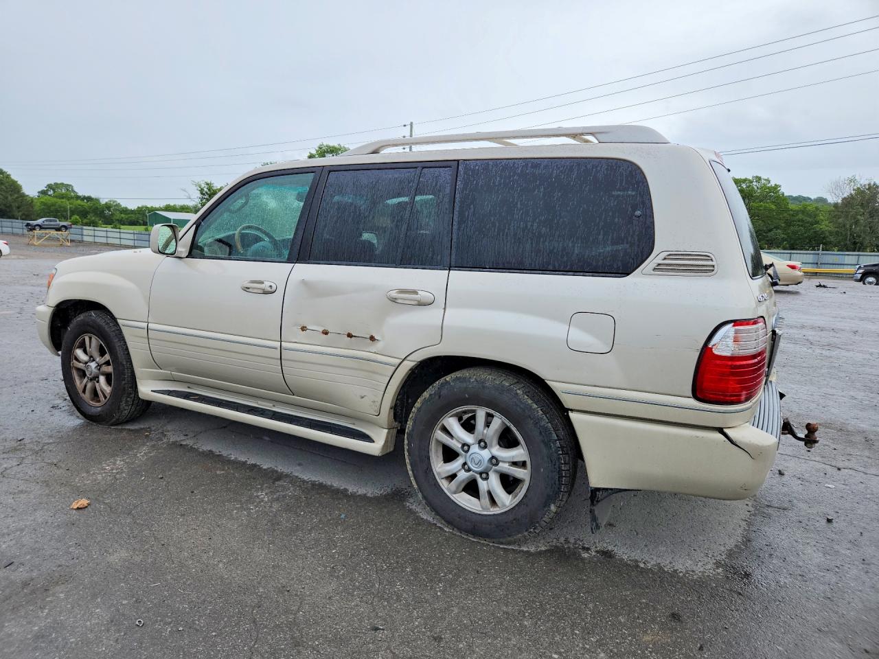 2004 Lexus Lx 470 White vin: JTJHT00W643537908