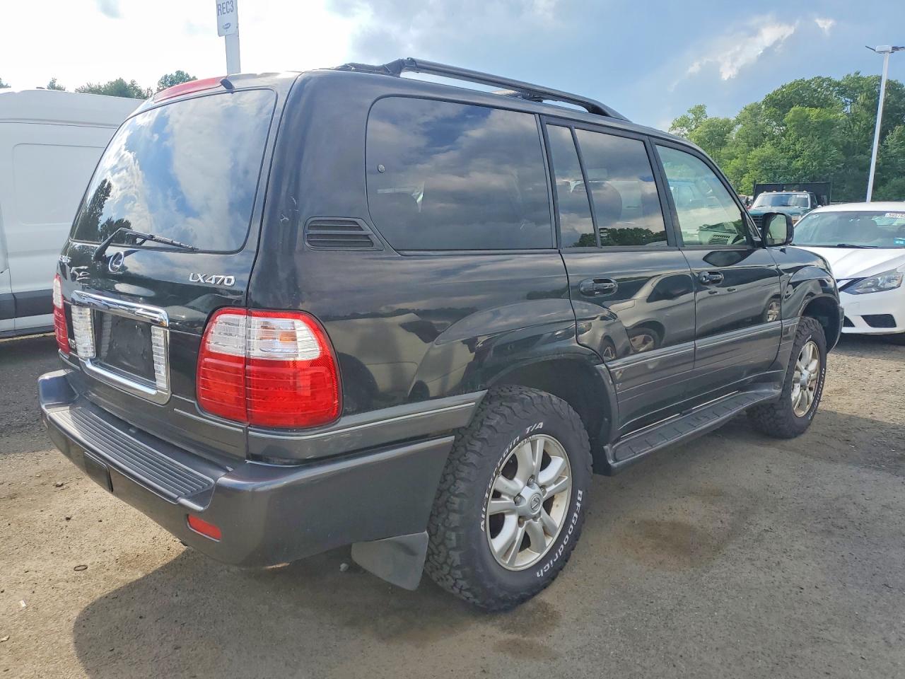 2004 Lexus Lx 470 Black vin: JTJHT00W643540551