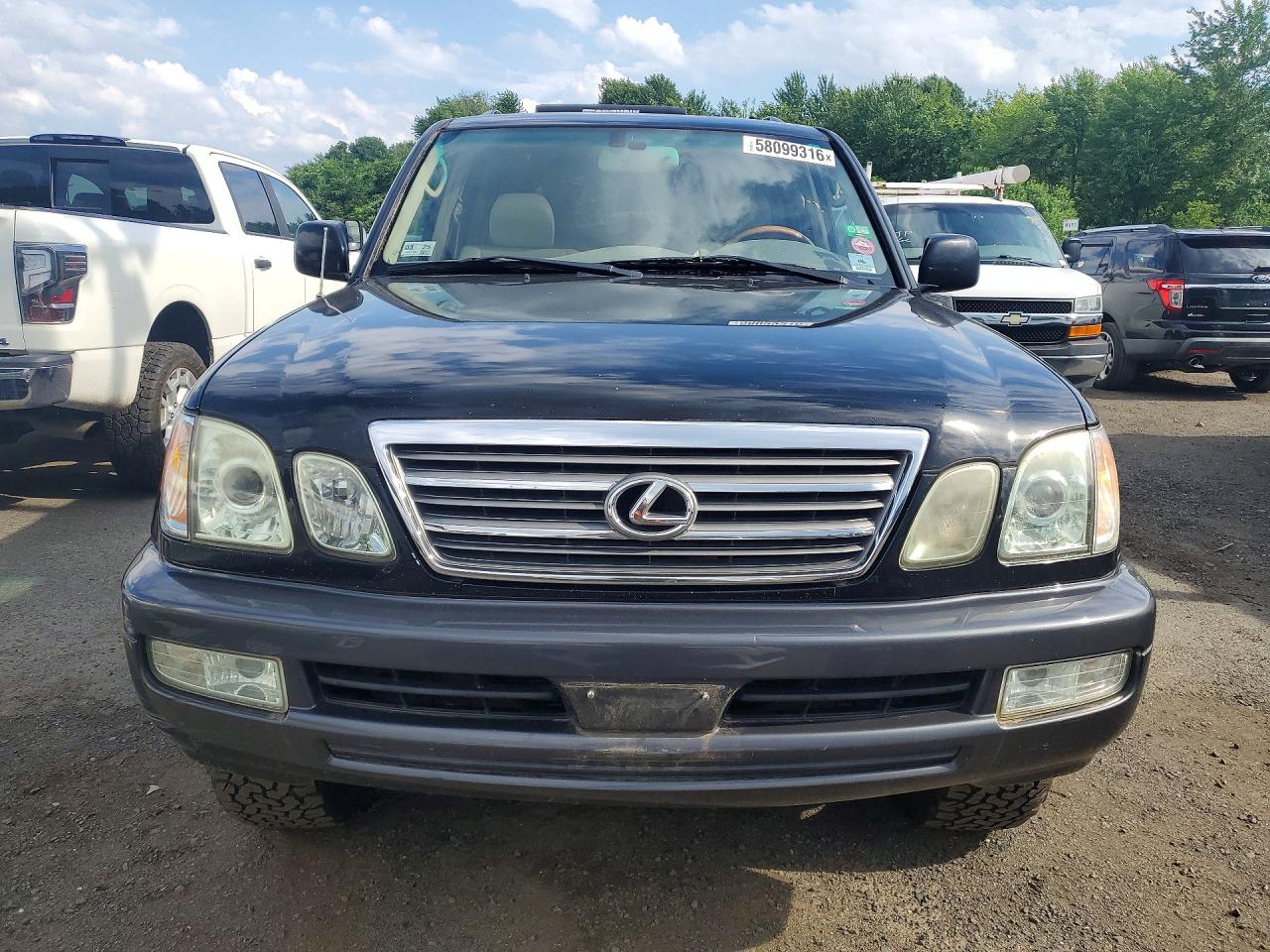 2004 Lexus Lx 470 Black vin: JTJHT00W643540551